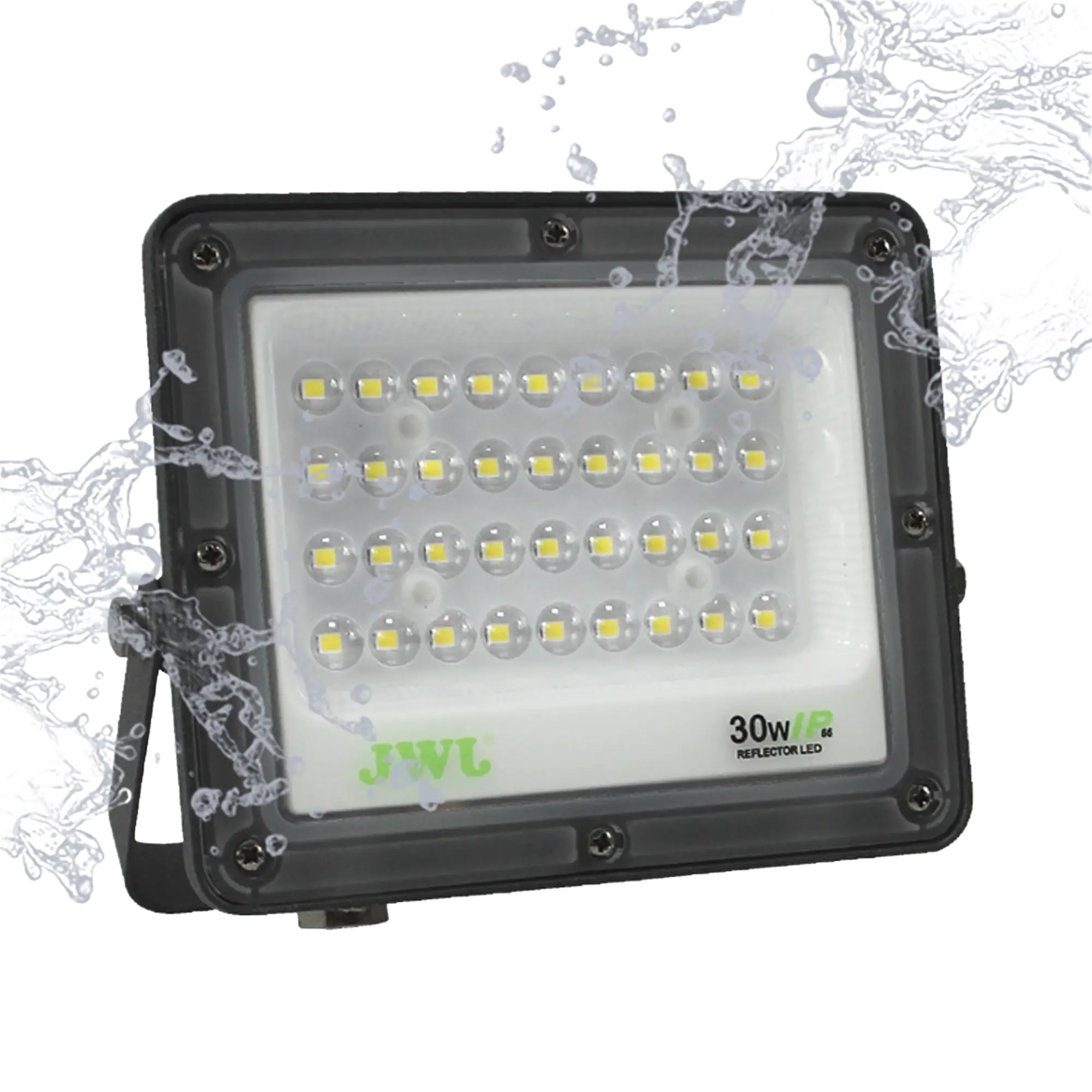 Reflector Tipo Lupa 100 W / Flujo luminoso 10 000 lm / 110 – 240 Vca~ 60Hz / Dimensiones 270 x 210 x 22 mm / Uso en exterior IP66.