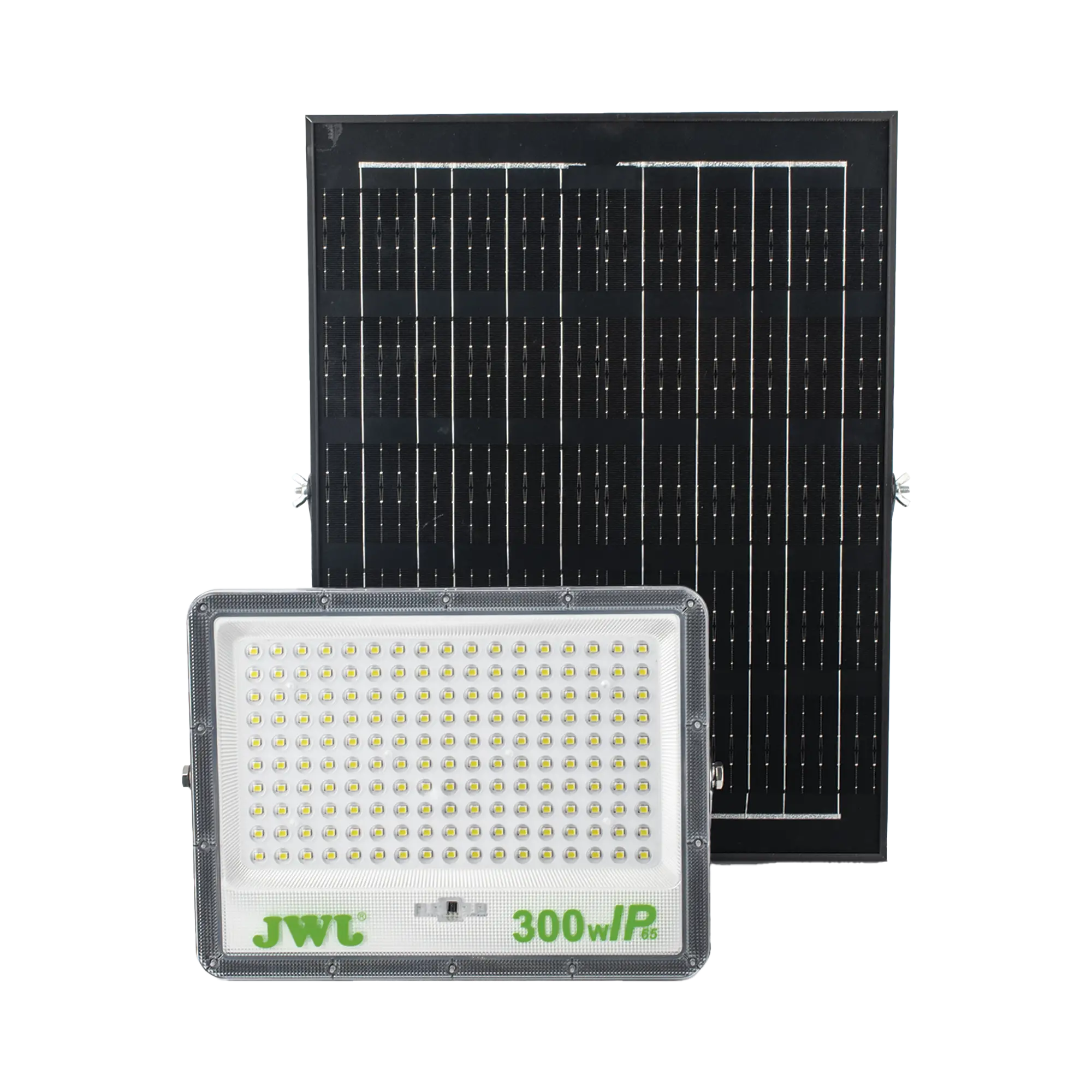 Reflector de 300 W con Panel Solar /  Batería 3.2  V CD / T.C.C. 6 500 K / IP65.