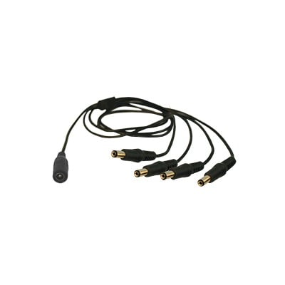 Cable con Conector Jack Hembra de 3.5 mm con 4 Salidas de Jack Macho (Divisor de energía) / TIPO PULPO / 4 Conectores Macho / 1 Conector Hembra / Jack de 3.5mm