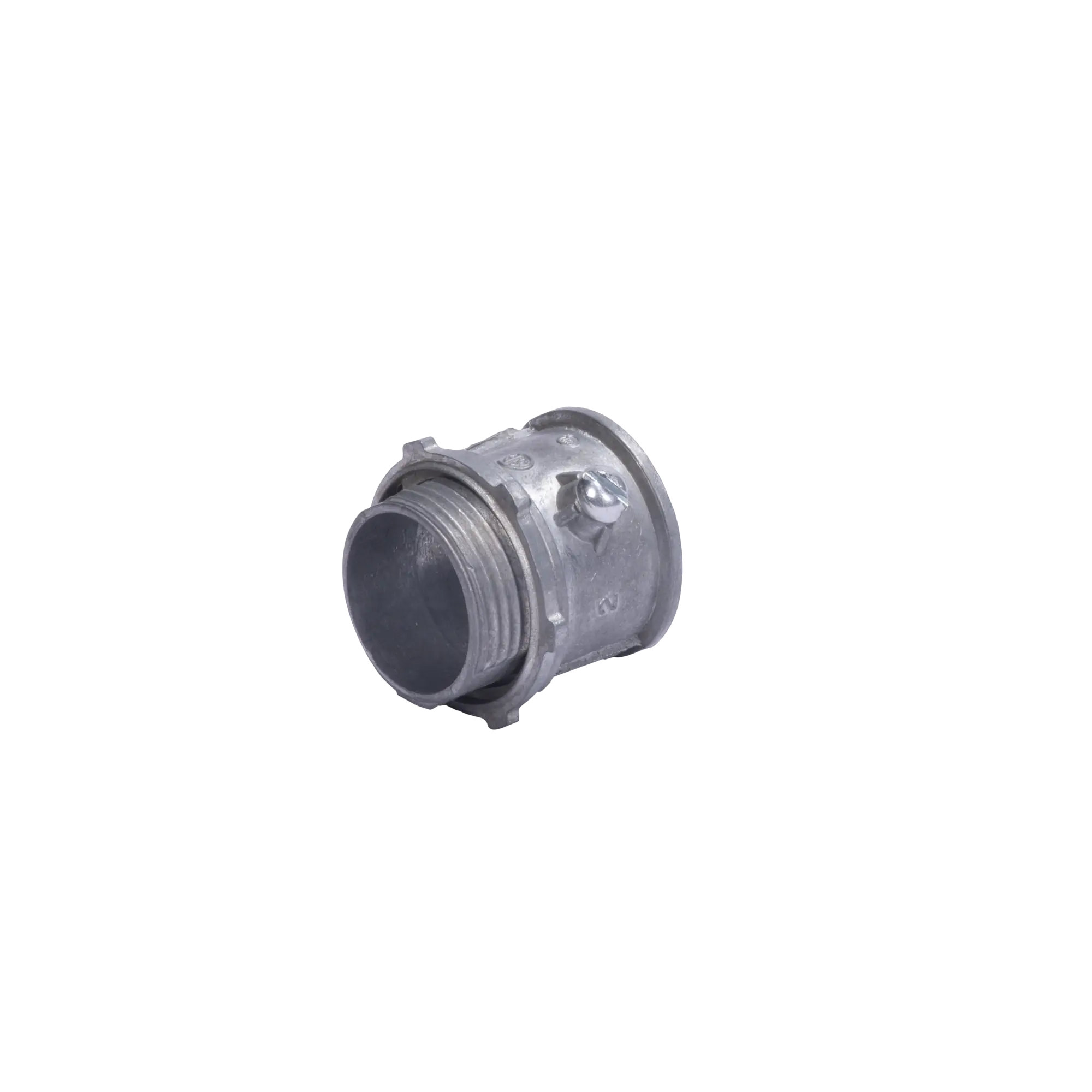 Conector 1″ (25mm) pared delgada con tornillo tipo americano galvanizado etiqueta verde