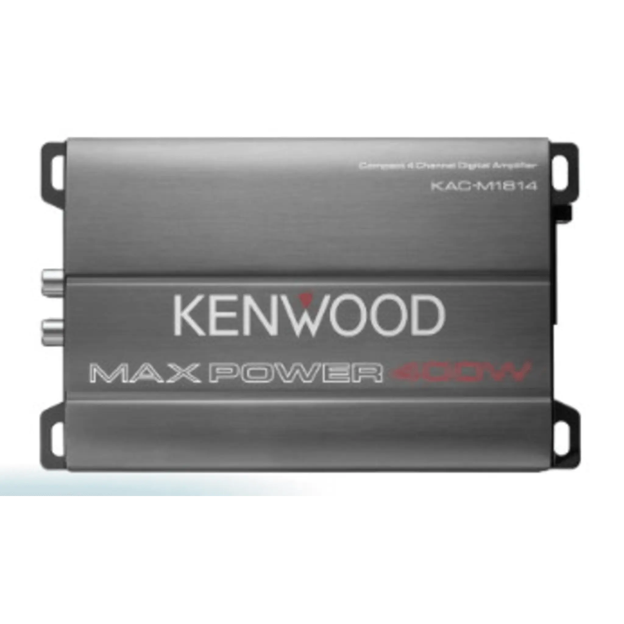 Amplificador Clase D KAC-M1814 / 400W Max / 45W x 4 RMS (4Ω) / 45W x 4 RMS (2Ω) / 90W x 2 Puenteado / Filtros Ajustables HPF/LPF / Entrada a Nivel de Altavoz / Recubrimiento Conformal / Compacto / Para Automóvil, Marina, ATV y Motocicle