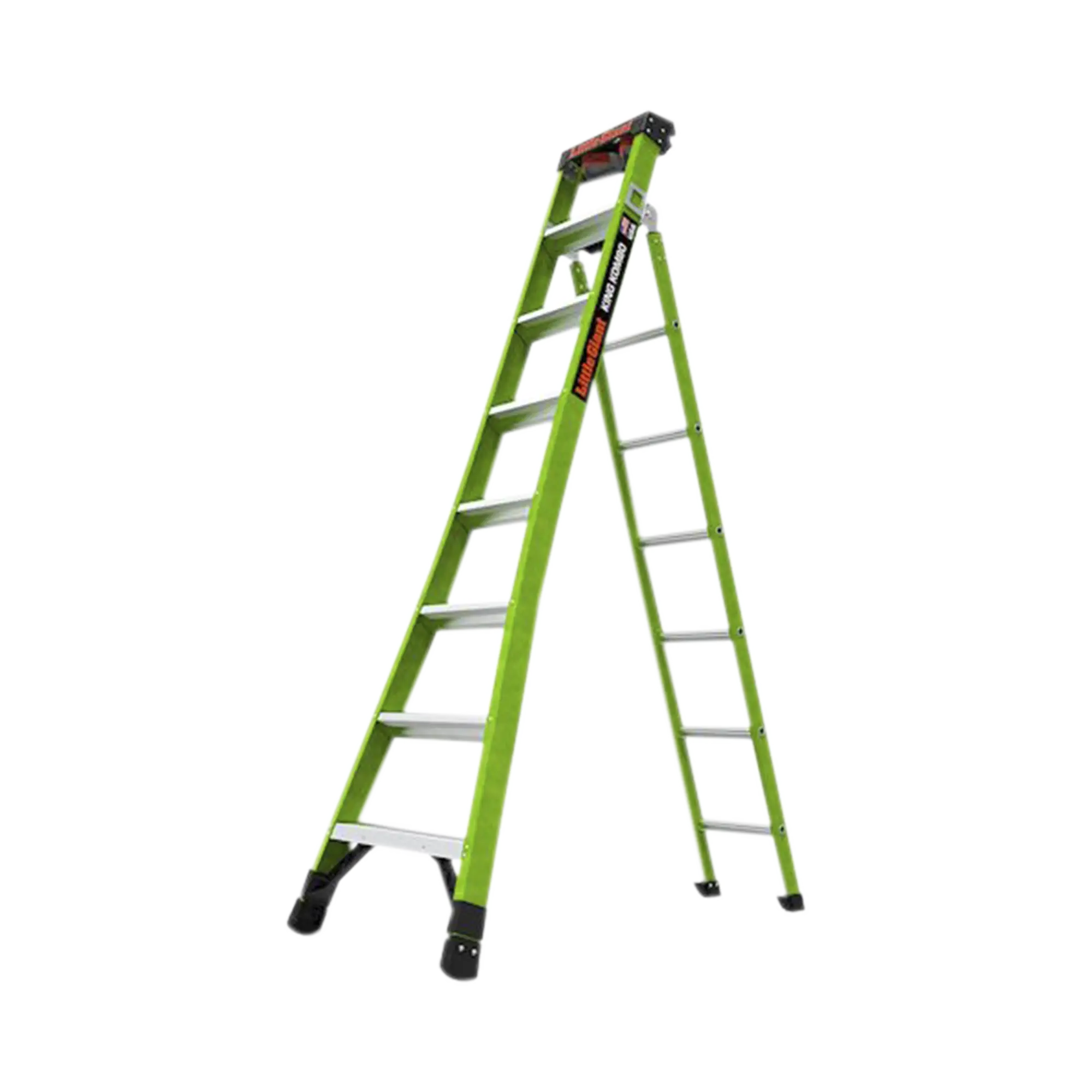 Escalera de Tijera 3 en 1 de 2.44 Metros, Fibra de Vidrio (SKU13908-001). Hecha en E.U.A. (Versión 2.0)