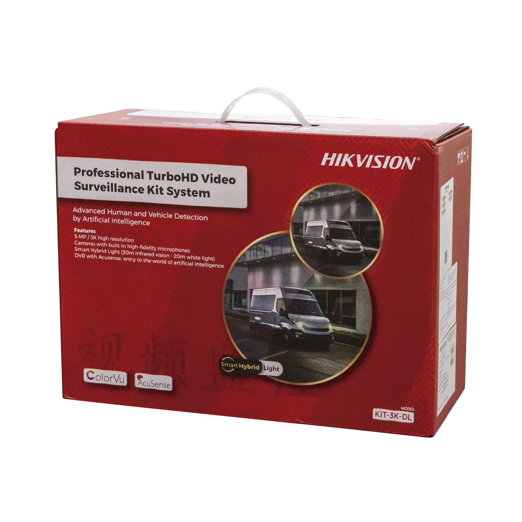 [Dual Light] Kit TurboHD 3K (5 Megapixel) / DVR 4 Canales / 4 Cámaras Bala para Exterior y Metal / Micrófono Integrado / Accesorios de Interconexión / Fuente de Poder