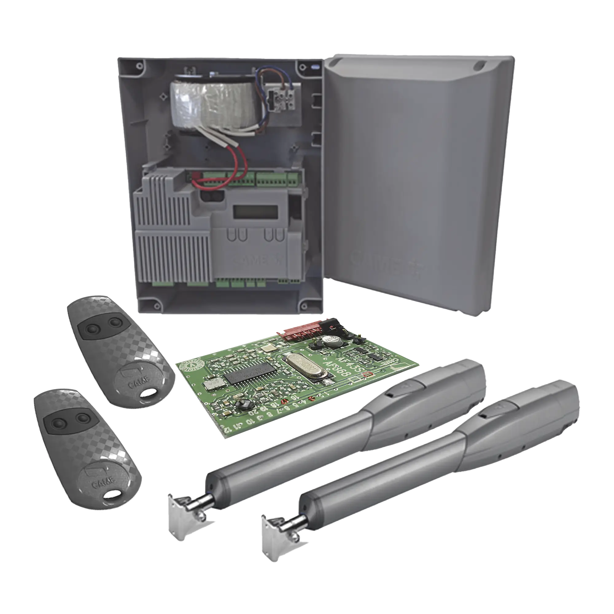 Kit de Operadores para Puertas Abatibles de hasta 3 Metros y 400 Kg ATS 3024 / Uso Intensivo
