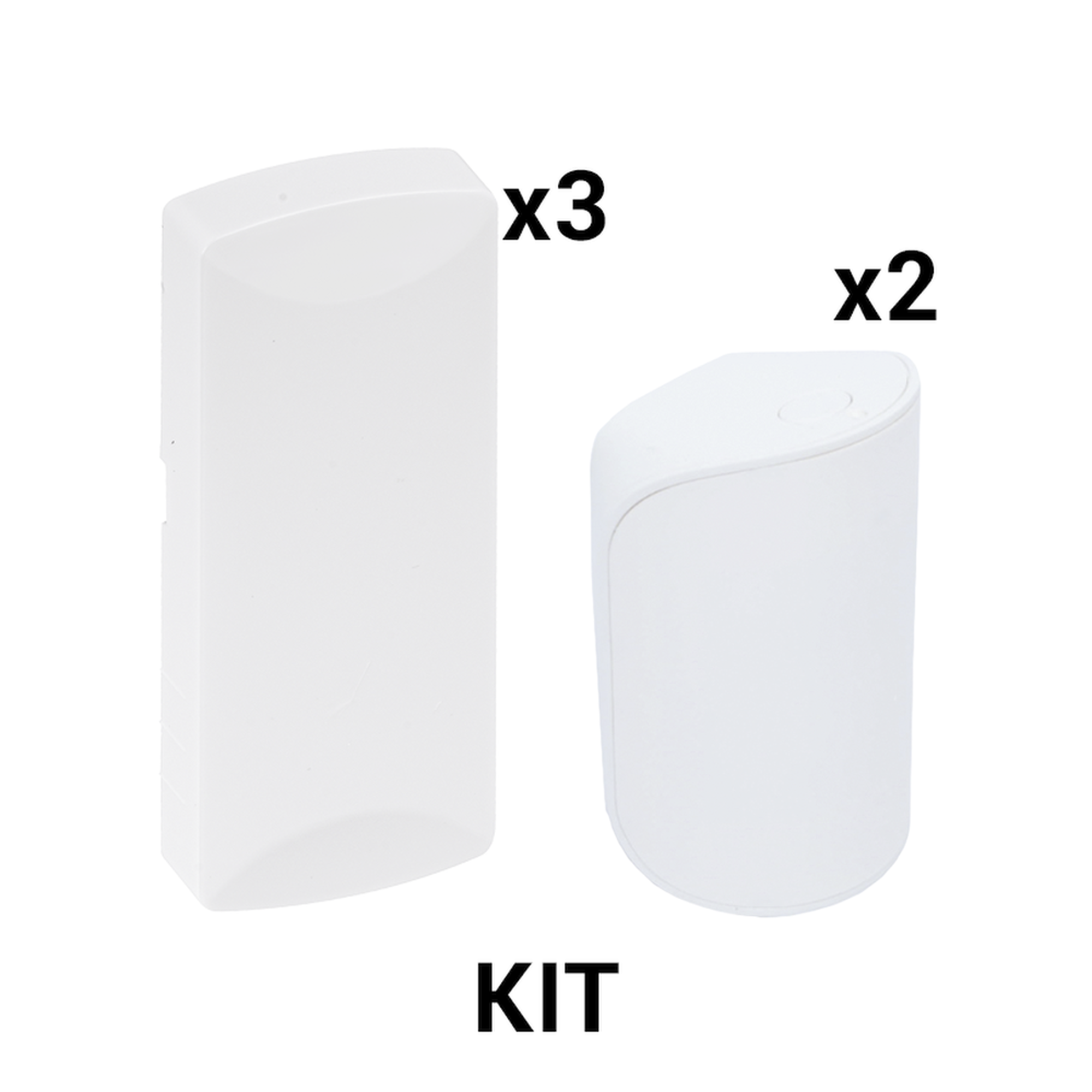 KIT Básico Sensores Inalámbricos – Incluye 3 Contactos Magnéticos y 2 PIR – Compatibles con DSC