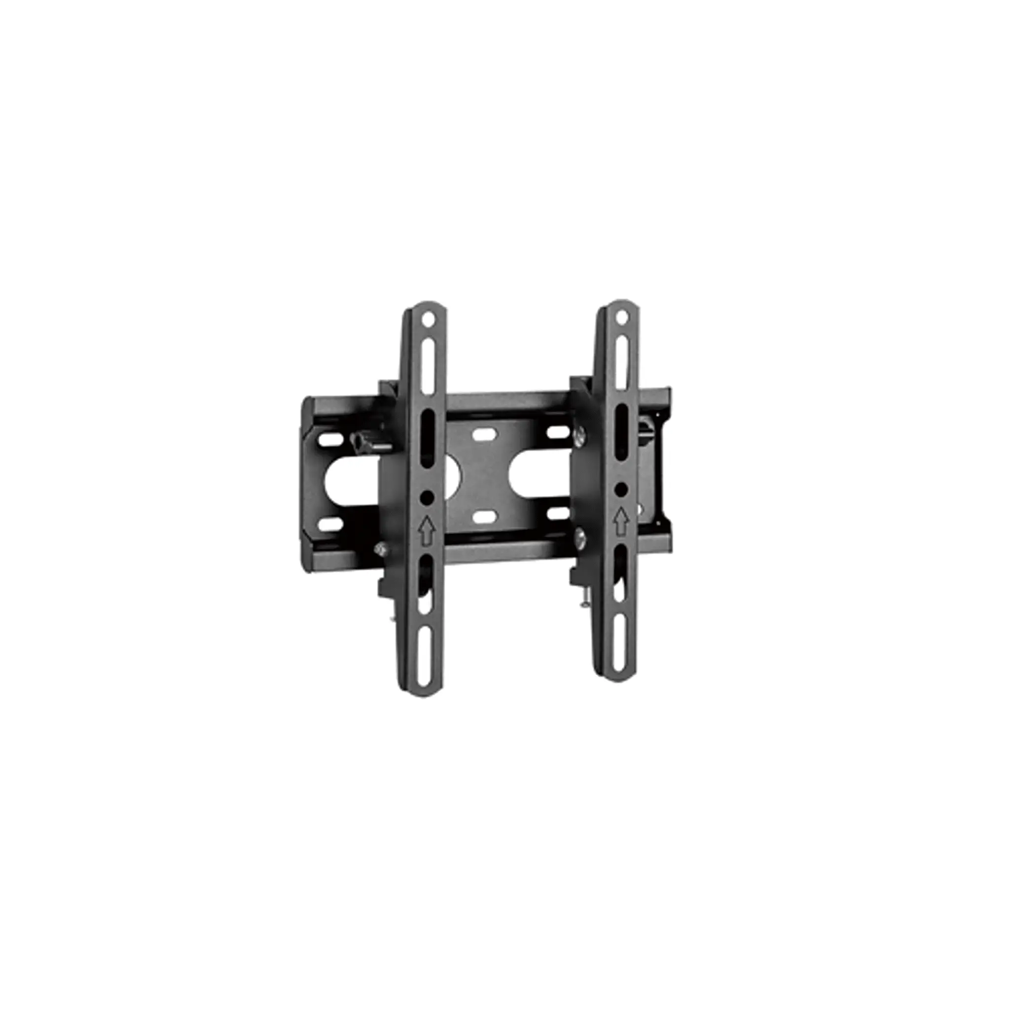 Soporte de Pared con Inclinación para monitores hasta 43″|Compatible VESA 75×75 a 200×200 | Capacidad de Carga 45 kg | Separación de la pared 53 mm | Fabricado en acero | Color Negro