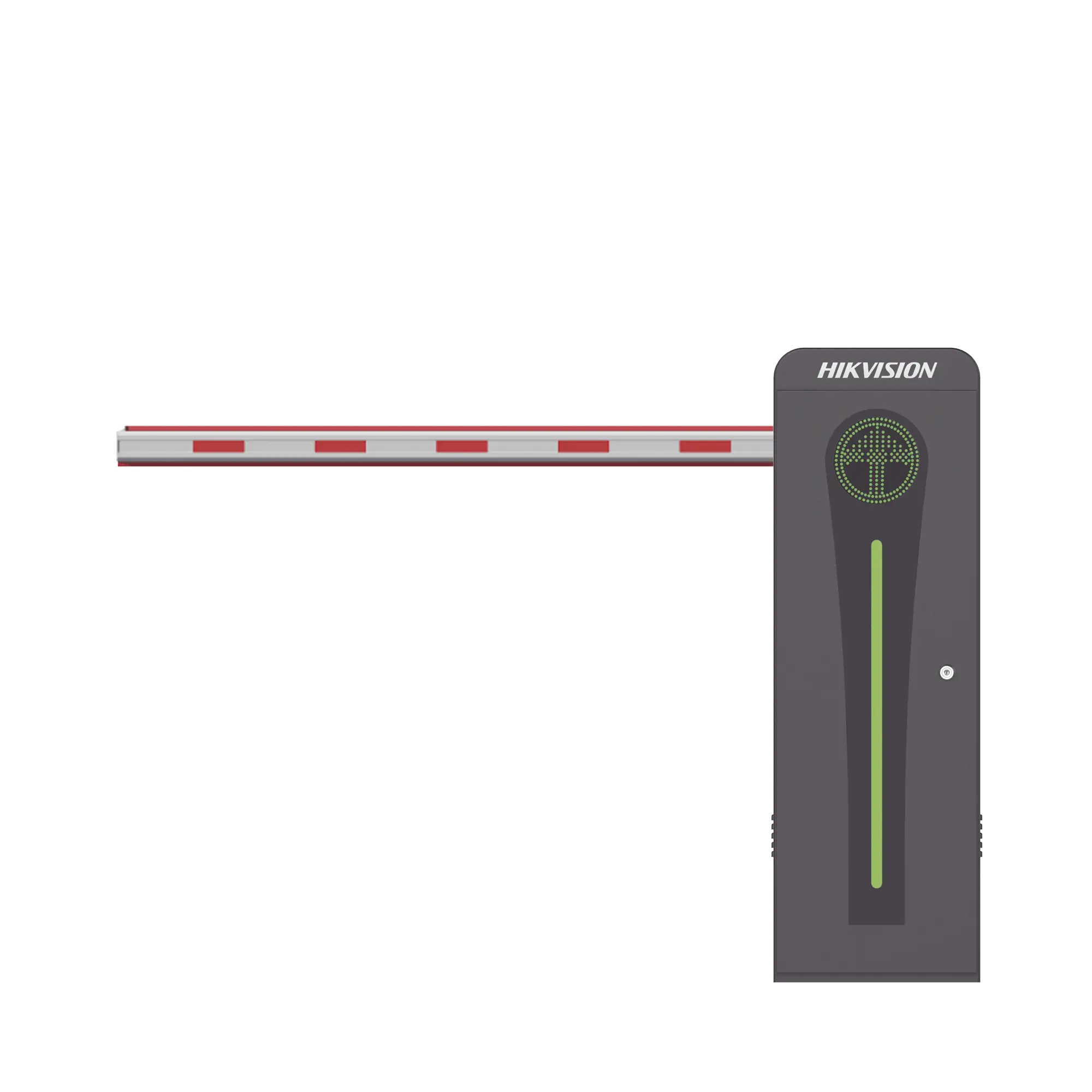 Barrera Vehicular con Brazo Iluminado Led 4 mts INCLUIDO / Izquierda / Alto Desempeño / Brushless / Semáforo Rojo-Verde en Gabinete / Incluye 2 Controles Remotos