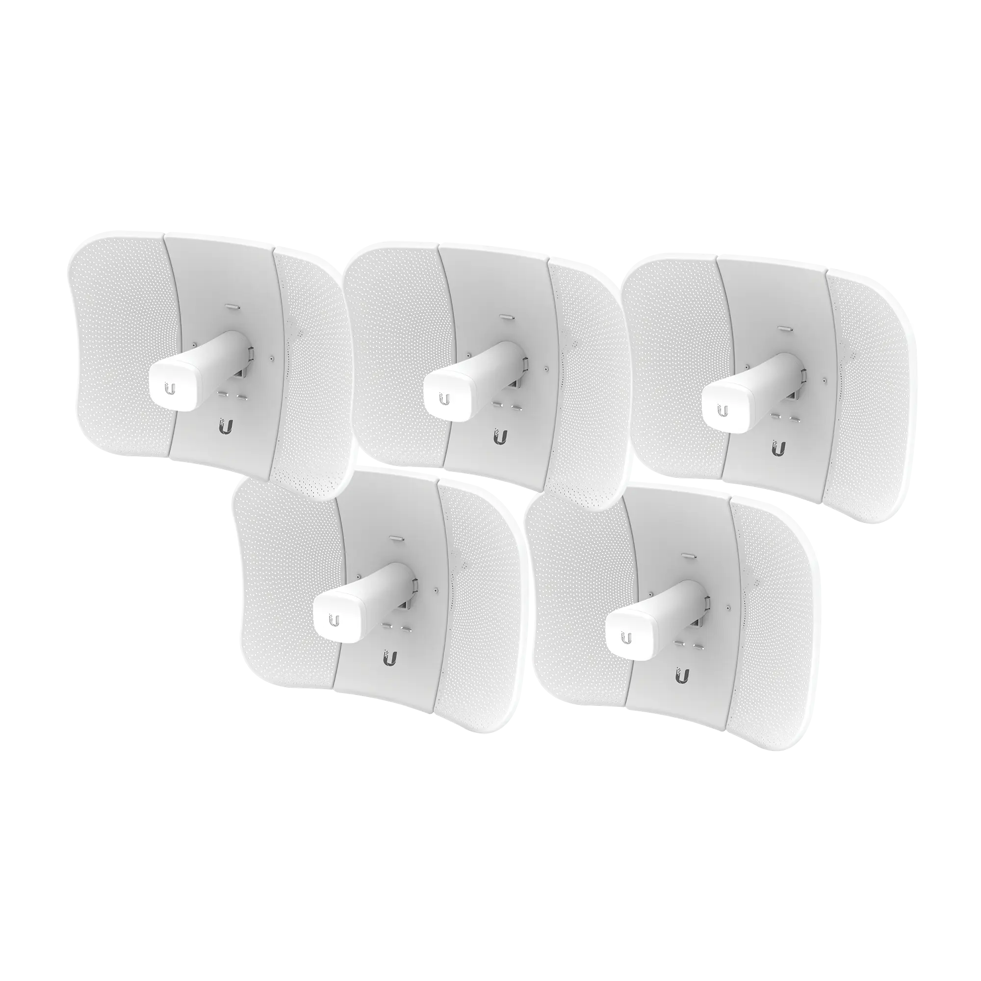 Kit de 5 LiteBeam 2×2 MIMO airMAX AC GEN2 CPE hasta 450 Mbps, 5 GHz (5150 – 5875 MHz) con antena integrada de 23 dBi