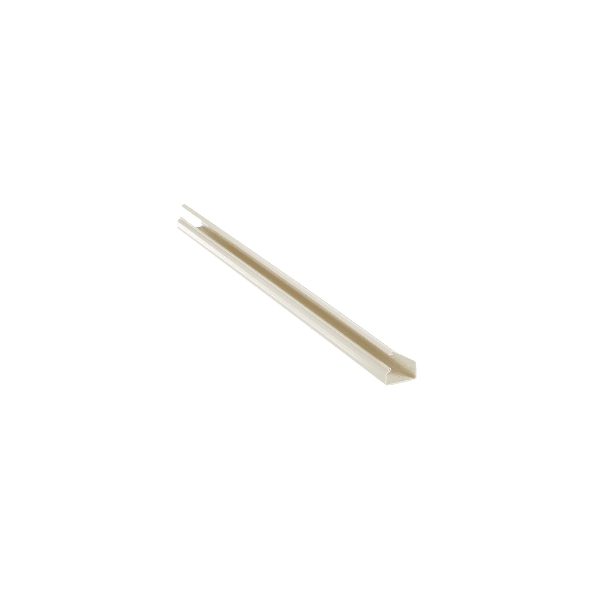 Canaleta LD10 de PVC rĂgido, con cinta adhesiva para instalaciĂłn sin herramientas, de 38.4 x 24 x 2438 mm, Color Blanco Mate
