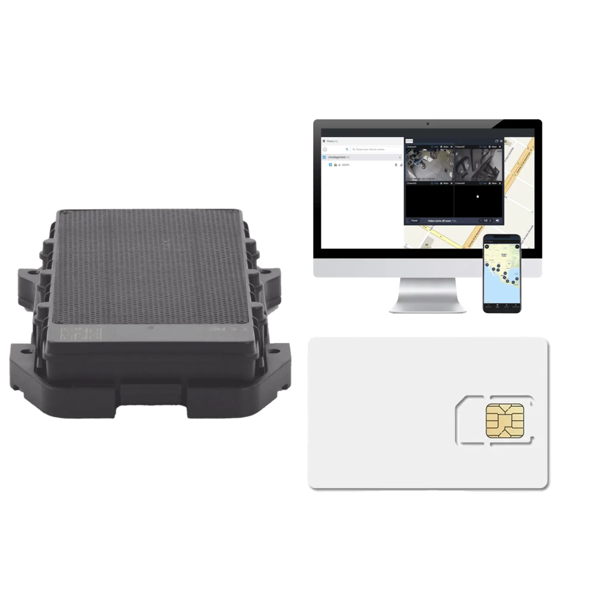 KIT Localizador 4G con carga solar / Semiautónomo / Rastreo de contenedores / Cajas de tráiler / Alarma de sabotaje audible / Incluye Licencia vitalicia EPCOMGPSCODE y SIM de datos SIM500MB2Y