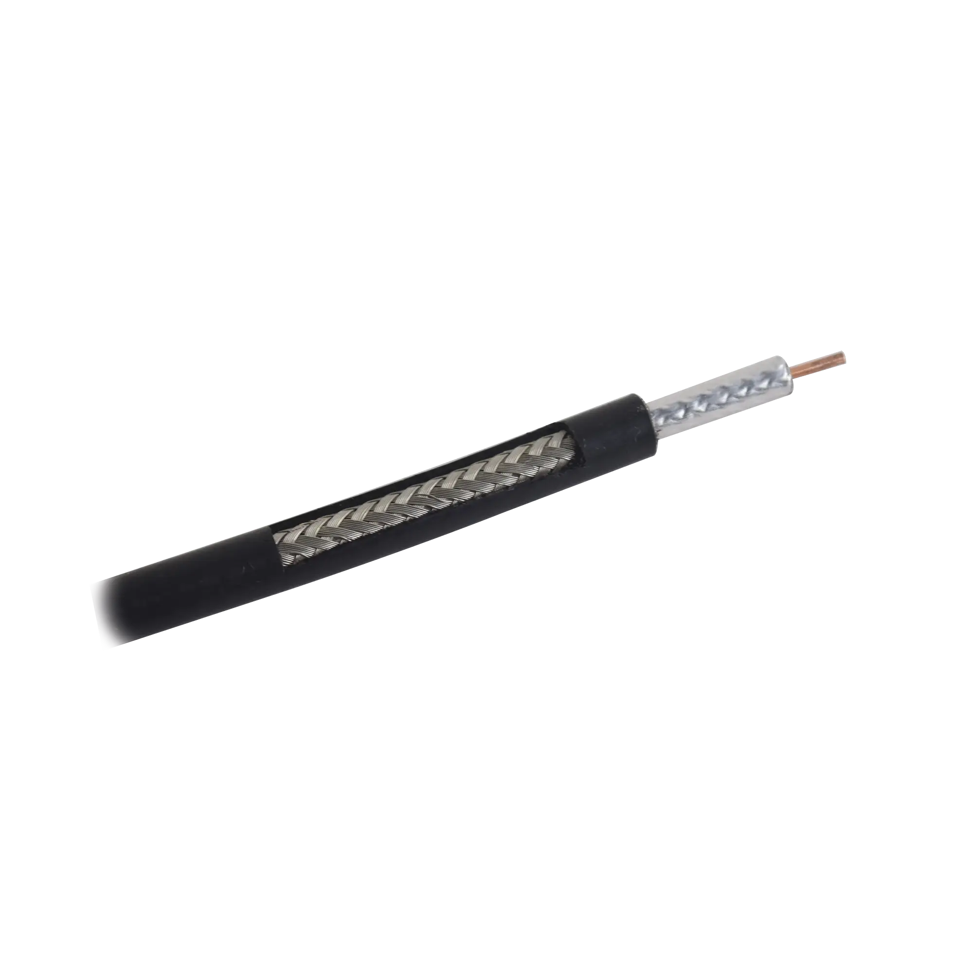 Tramo de 1 metro de Cable Coaxial RG-58 LMR-195, Baja Pérdida de 50 Ohms, Conductor de Cobre Sólido