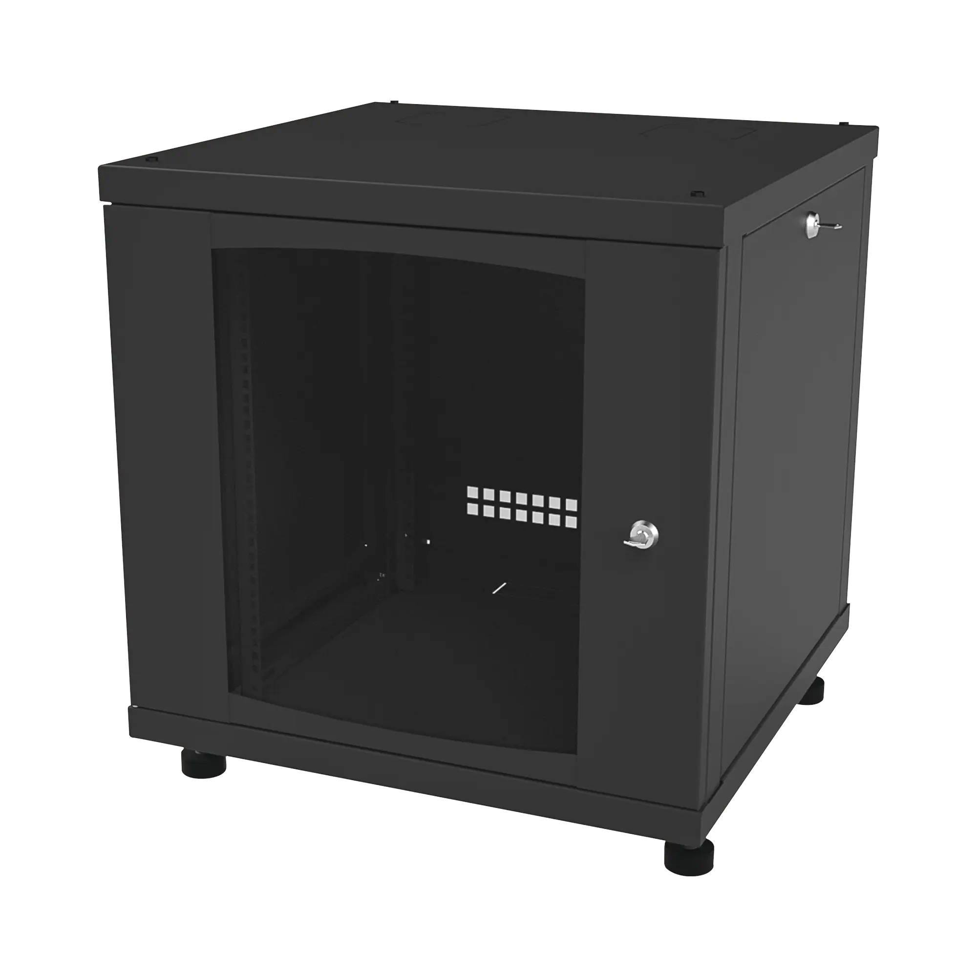 Gabinete Profesional para Telecomunicaciones de 12UR, 638 mm Profundidad.