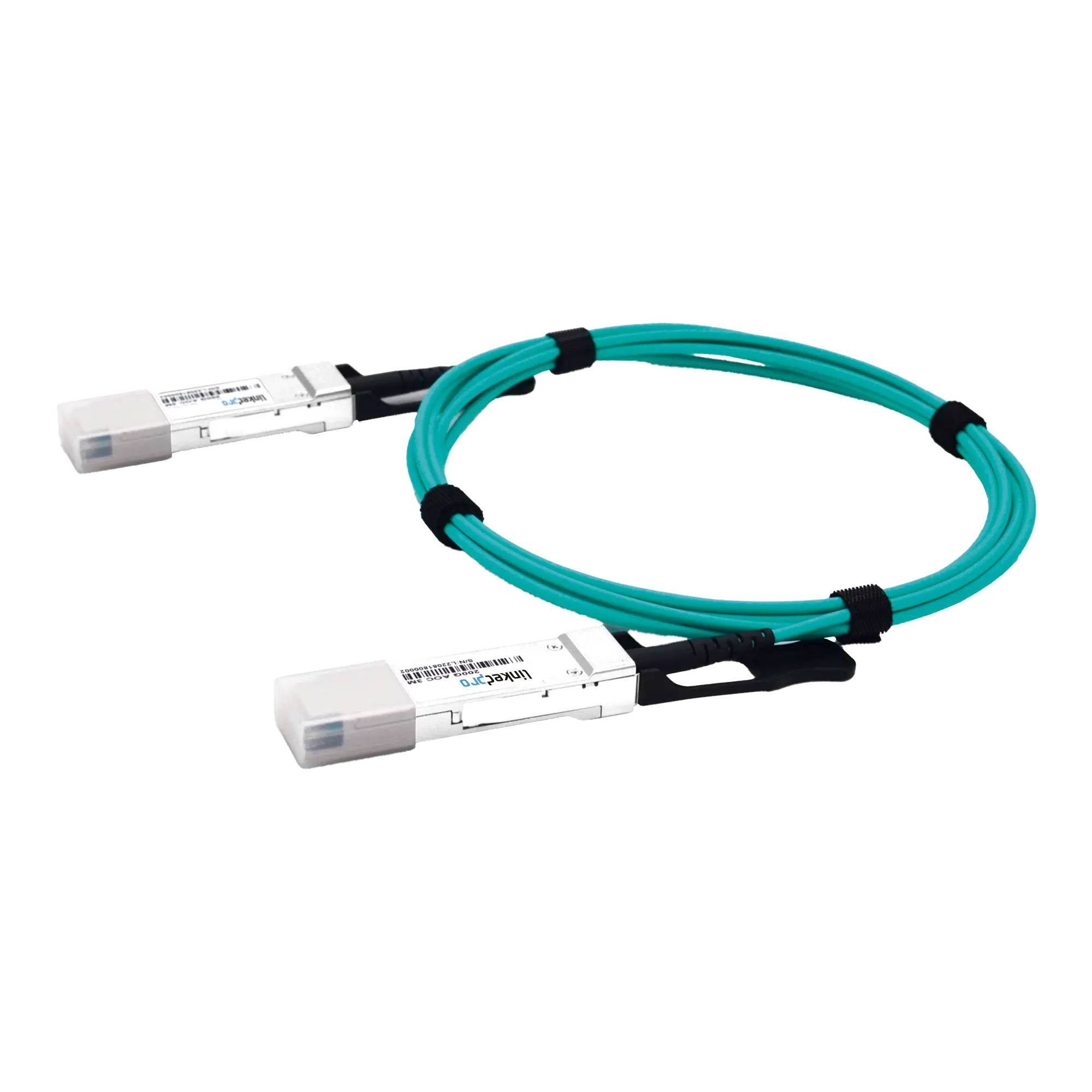Cable AOC QSFP56 de 200 Gbps a 200 Gbps / Cable de fibra óptica Activo / Longitud: 3 metros