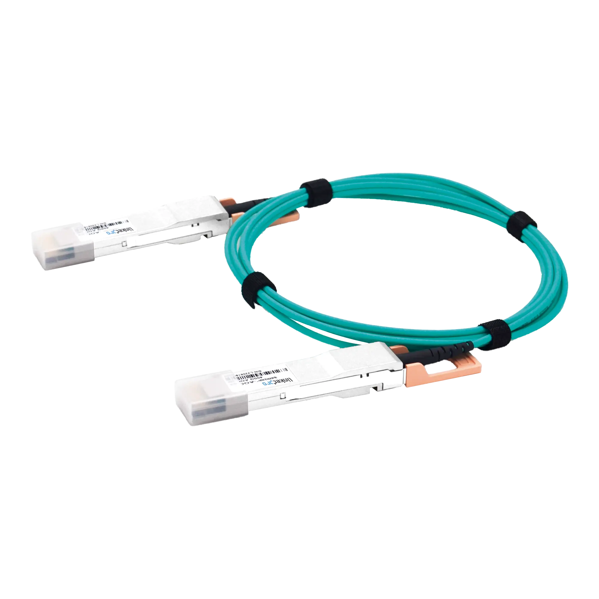 Cable AOC QSFP-DD de 400 Gbps a 400 Gbps / Cable de fibra óptica Activo / Longitud: 1 metro
