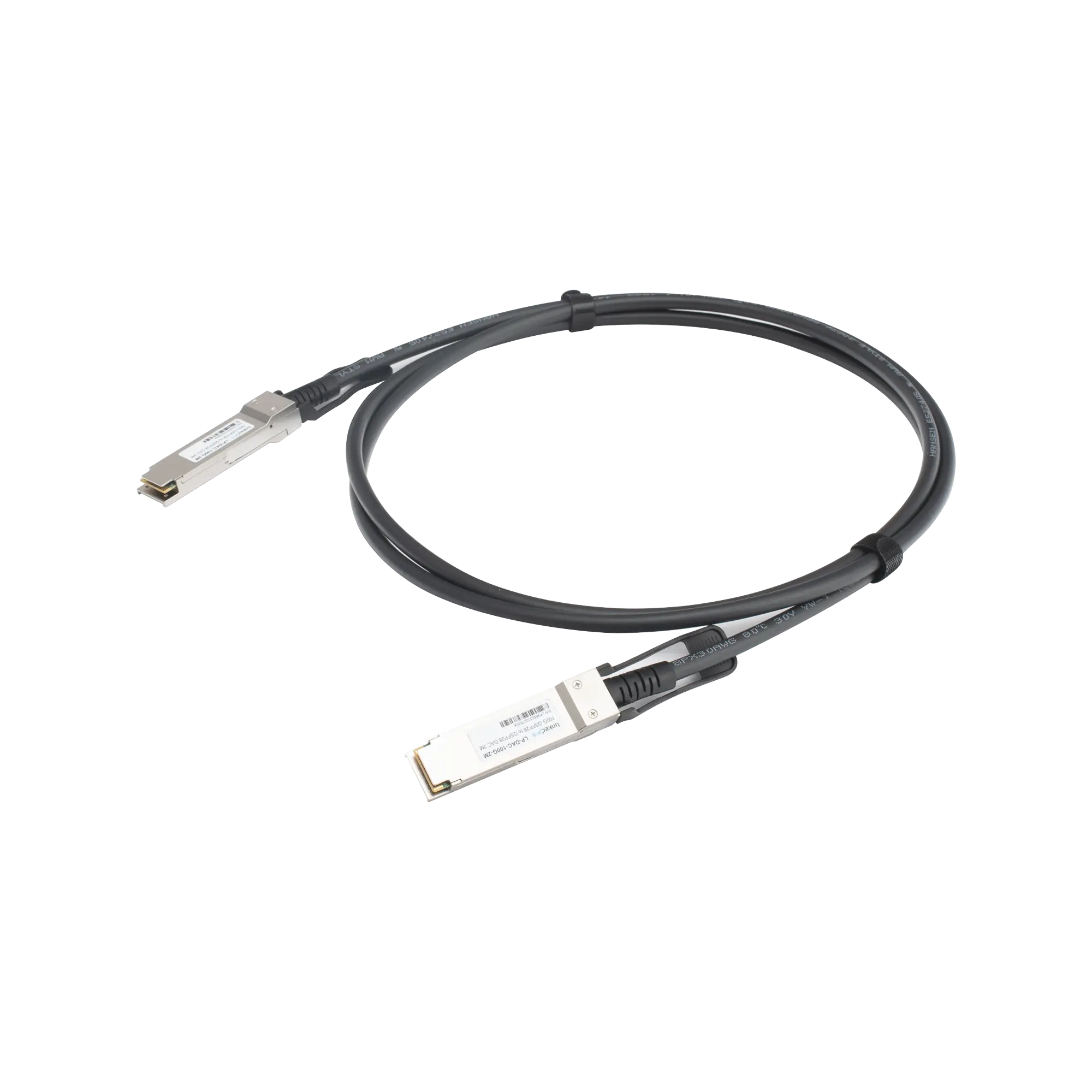 Cable DAC QSFP28 de 100 Gbps a 100 Gbps / Passive Direct Attach Copper Twinax Cable / Longitud: 2 metros