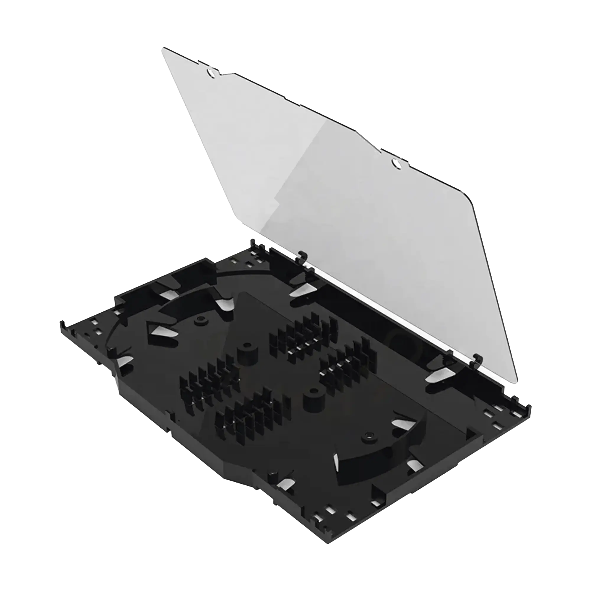 Charola de Empalme para Fibra Óptica, Protección para 24 Empalmes de Fusión o Mecánicos, Compatible con Distribuidor LPODF8024