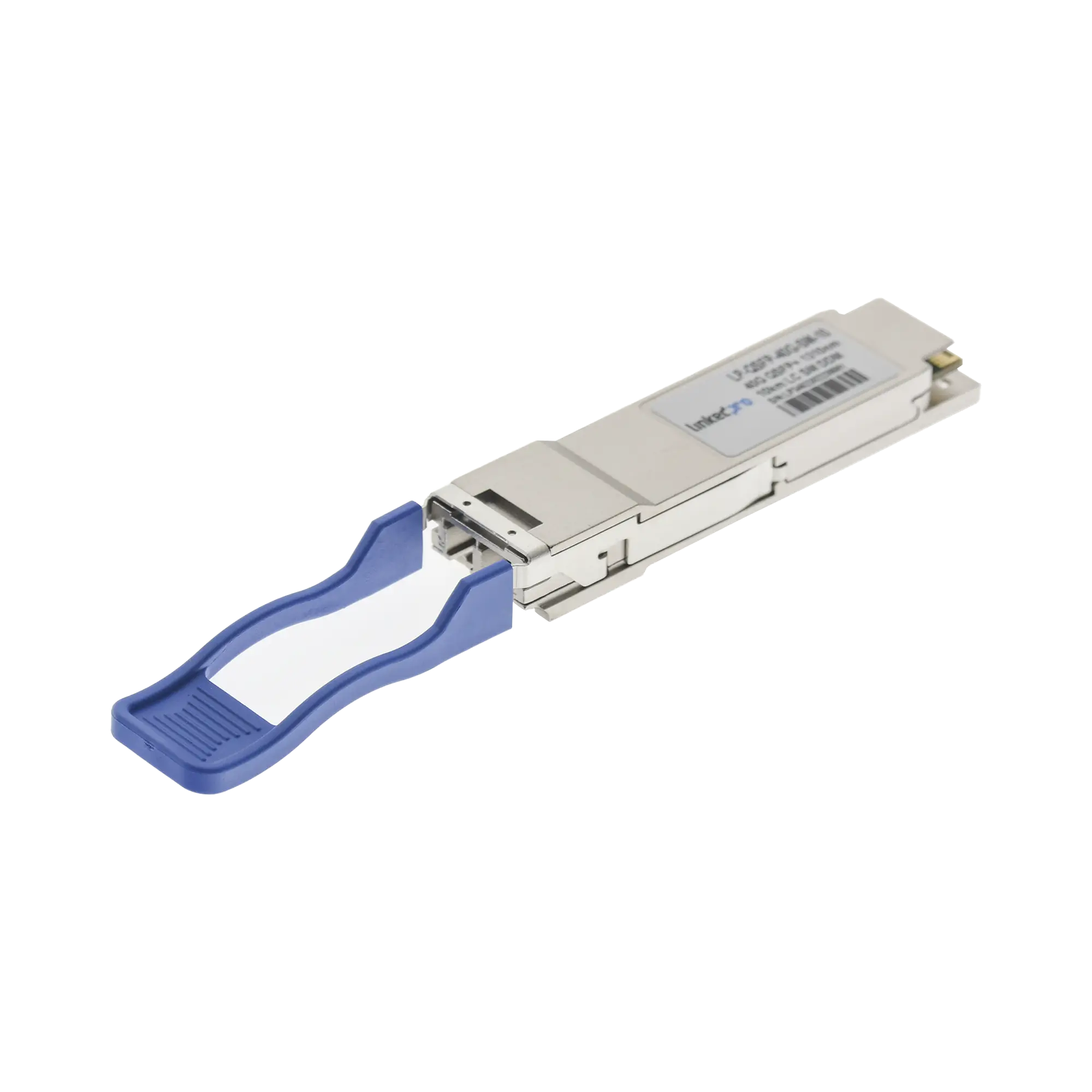 Transceptor Óptico QSFP+ (Mini-Gbic) / Monomodo 1310 nm / 40 Gbps / 40GBASE-LR4 / Conectores LC/UPC Dúplex / DDM / Hasta 10 km