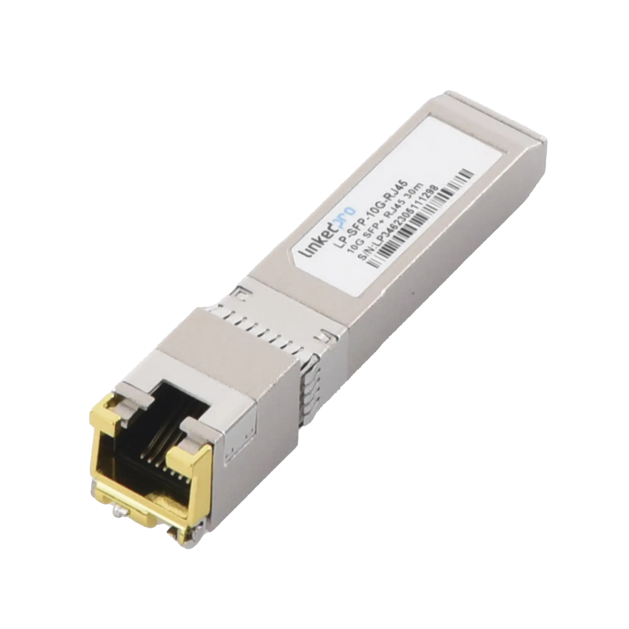 Transceptor Óptico SFP+ a RJ45 /10 Gbps / Conector RJ45 / 10GBASE-T / Distancia de hasta 30 m.