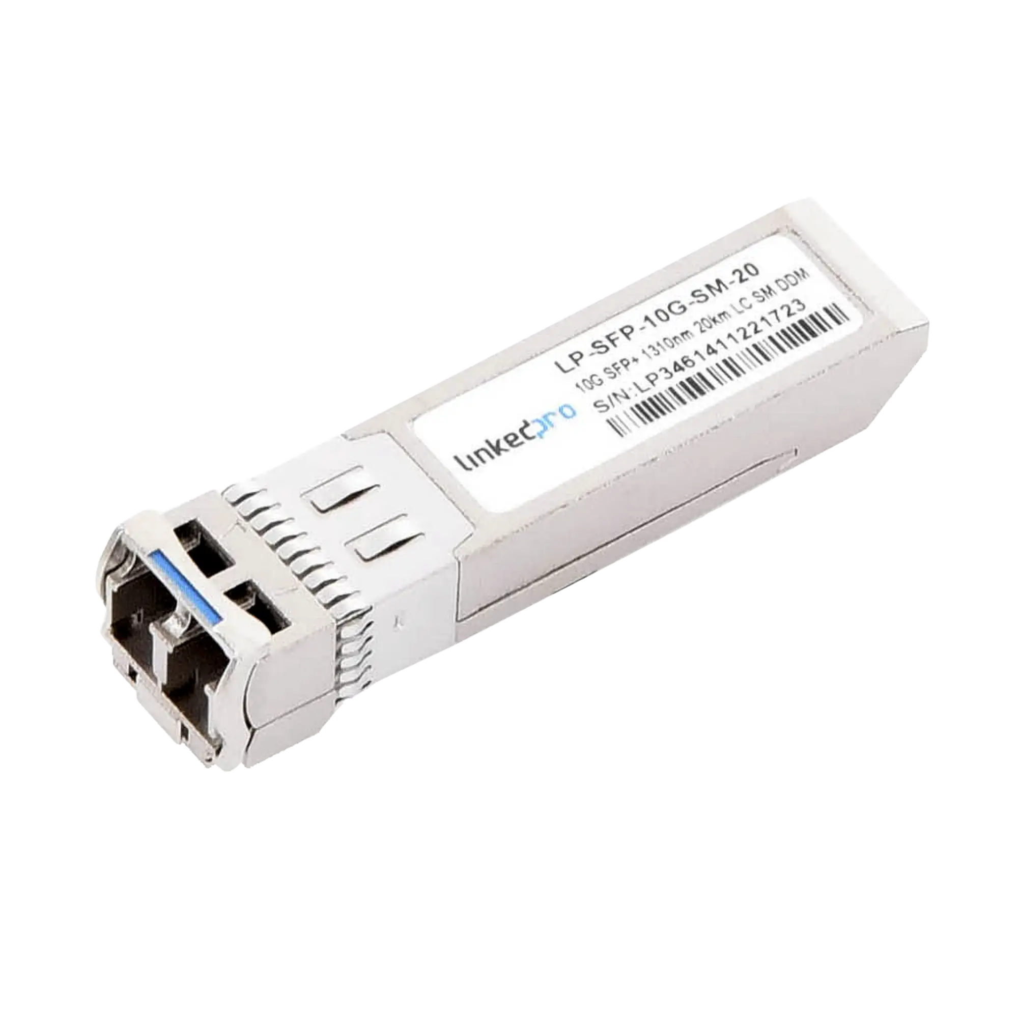 Transceptor Óptico SFP+ (Mini-Gbic) / Monomodo 1310 nm / 10 Gbps / 10GBASE-LR / Conectores LC/UPC Dúplex / DDM / Hasta 20 km