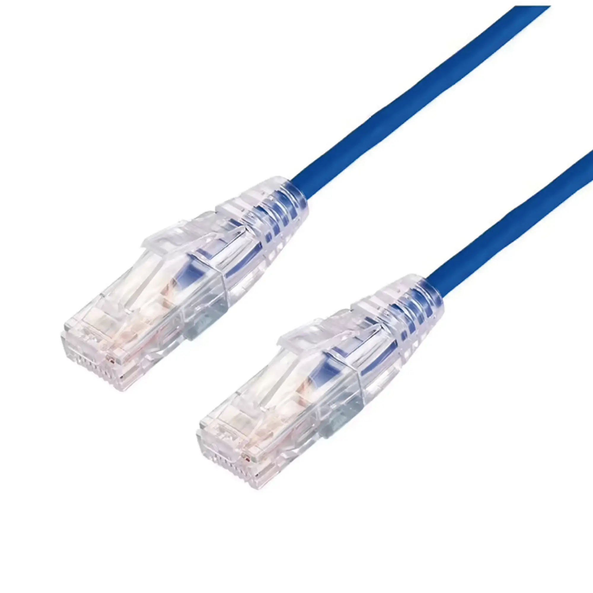 Cable de Parcheo Slim UTP Cat6A – 3 m Azul, Diámetro Reducido (28 AWG)