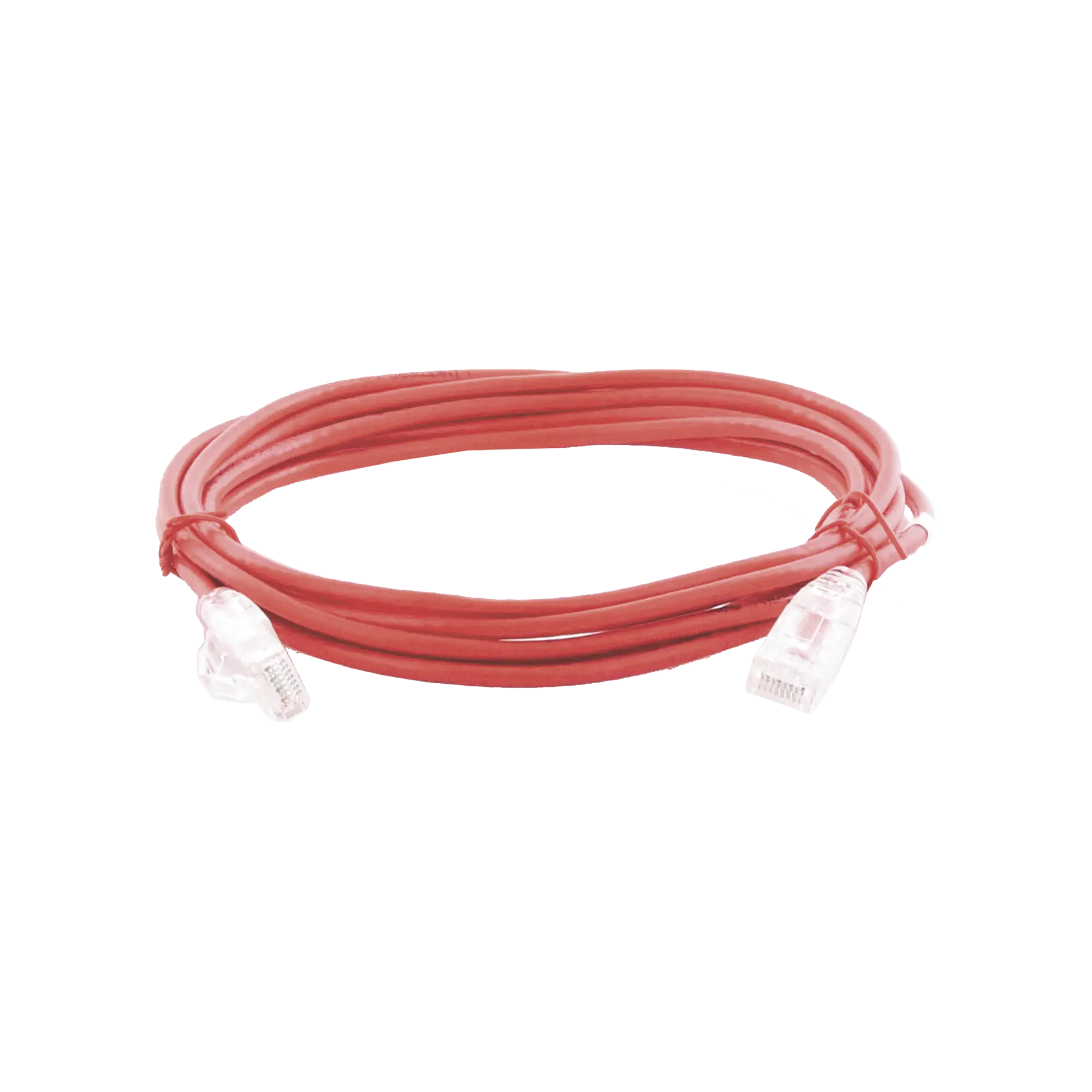 Cable de Parcheo Slim UTP Cat6A - 3 m Rojo, Diámetro Reducido (28 AWG)