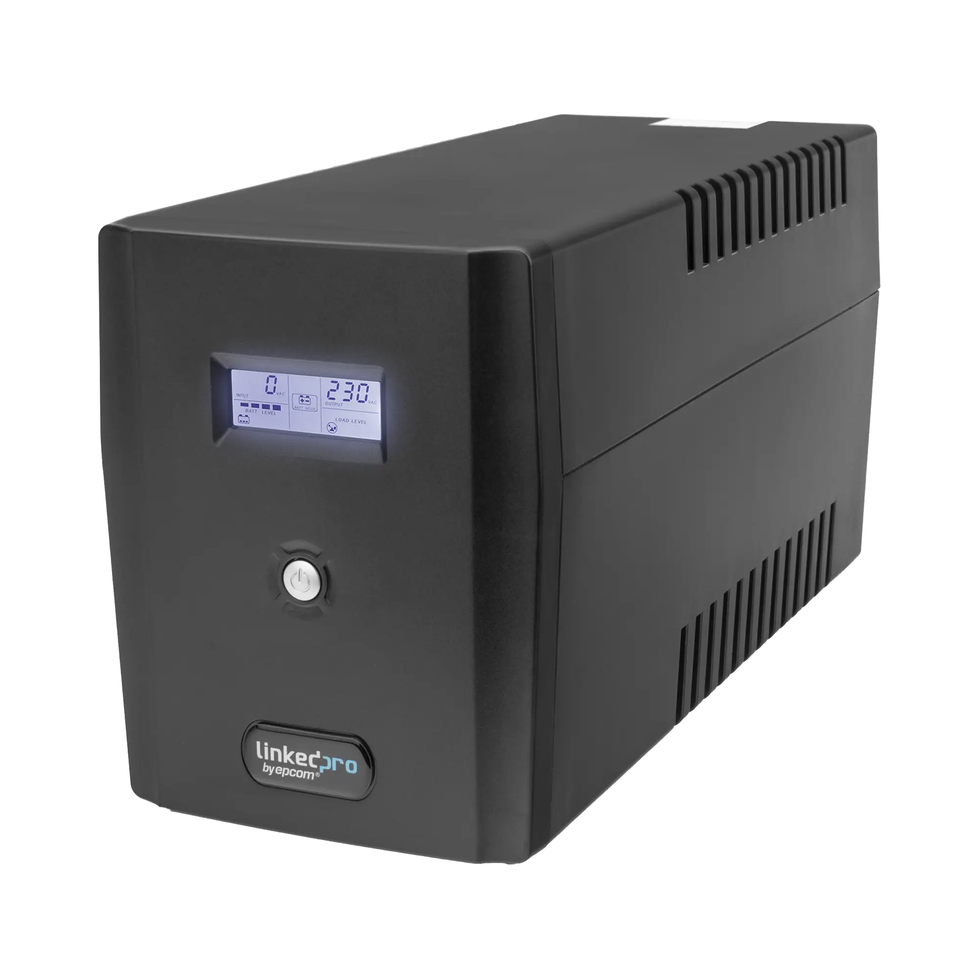 UPS 1500VA/900 W Pantalla LCD / Línea Interactiva 120Vca / 8 tomas 5-15R (6 Respaldadas) / Regulación de Voltaje / Protección RJ45