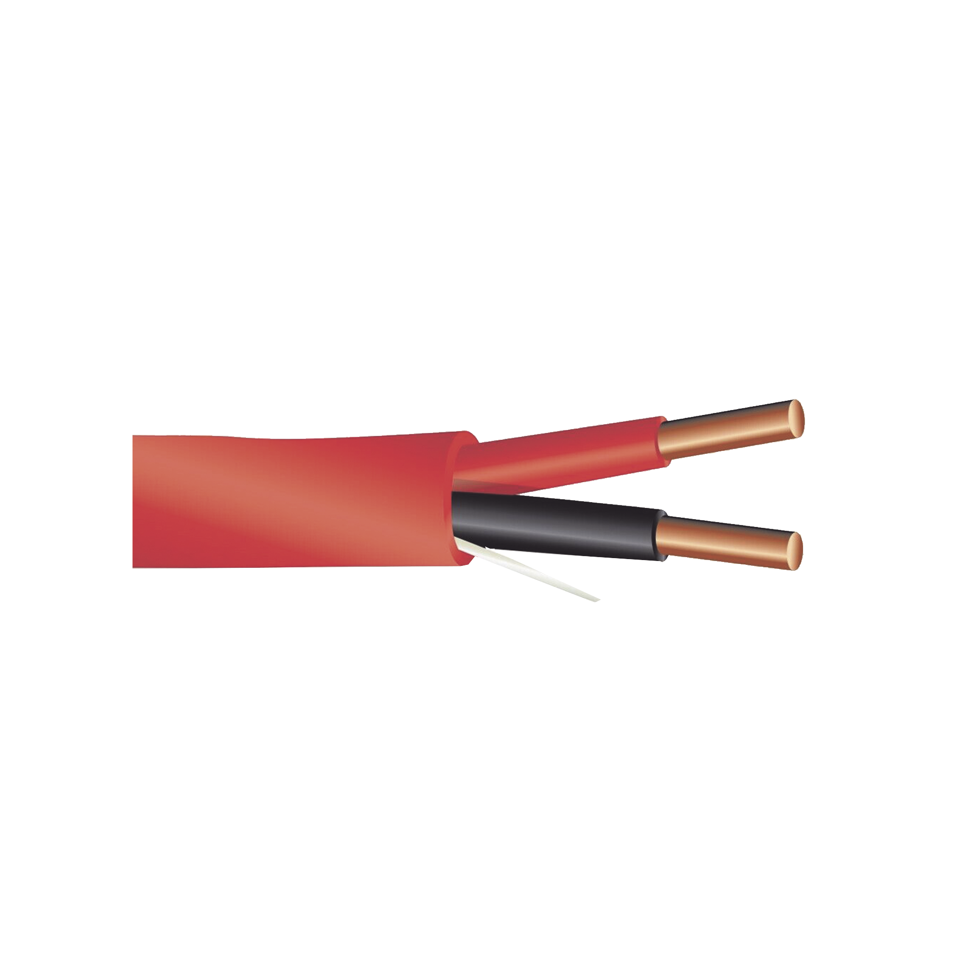 Alambre de Alarma contra Incendios – Bobina de 305 Metros: 2 x 14 AWG, Rojo, Tipo FPLR, (UL) FT4, Ideal para Sistemas de Detección y Evacuación de Incendios