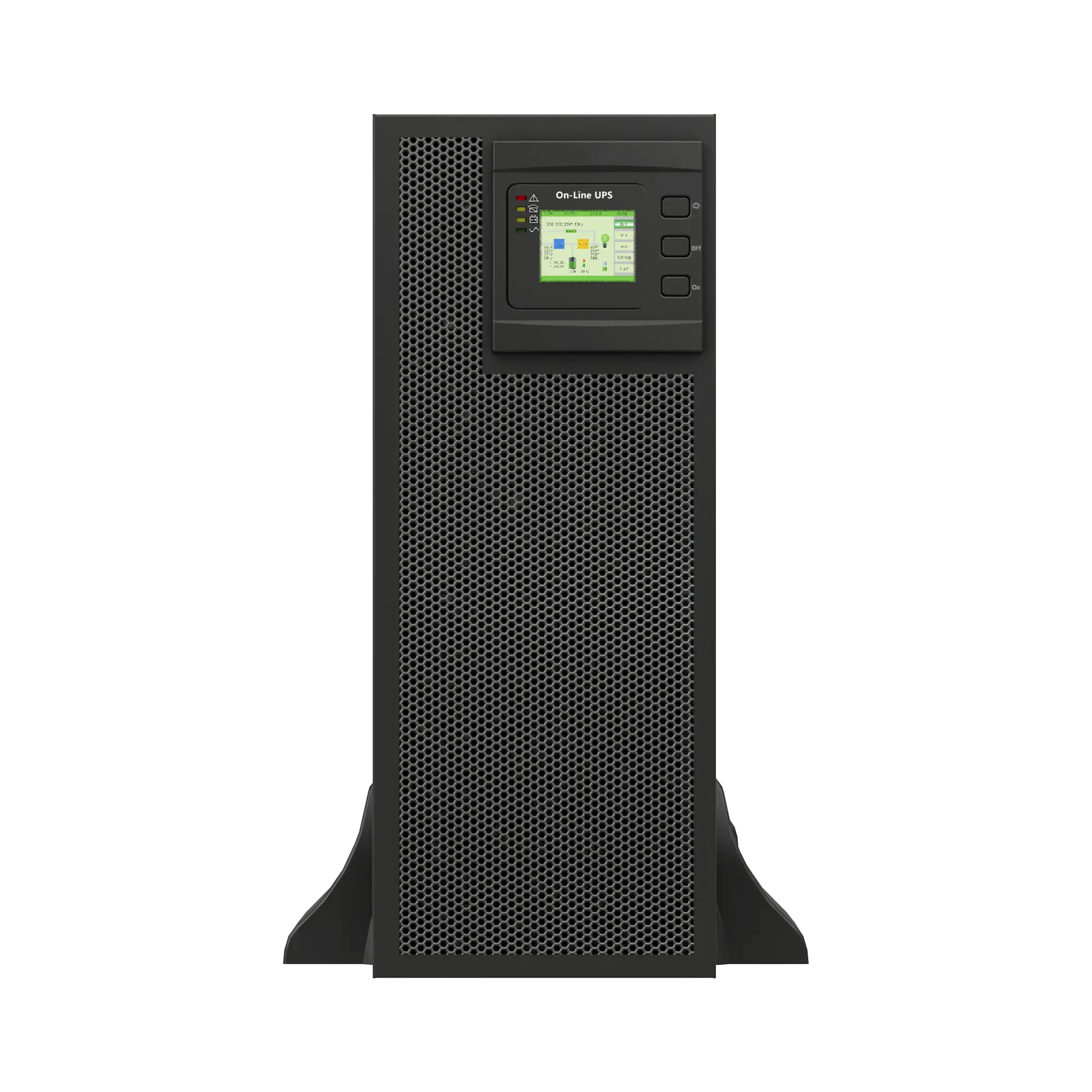 UPS de 30 KVA/30 kW, Online Doble Conversión, 220 Vac L-L de Entrada 3 Fases, Entrada Hardwired, Onda Senoidal Pura, Torre o Rack
