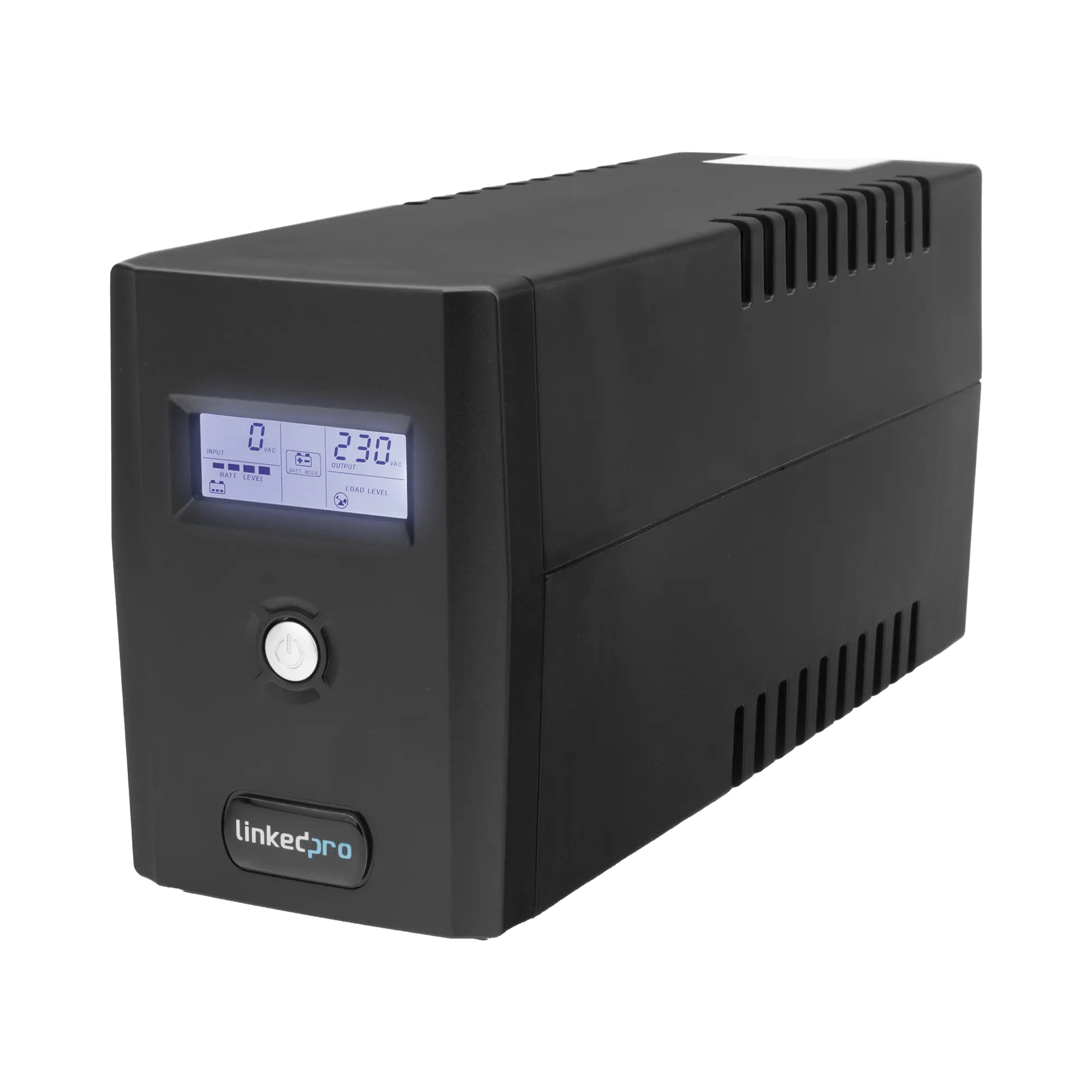 UPS 800VA/480 W Pantalla LCD / Línea Interactiva 120Vca / 6 tomas 5-15R (4 Respaldadas) / Regulación de Voltaje / Protección RJ45