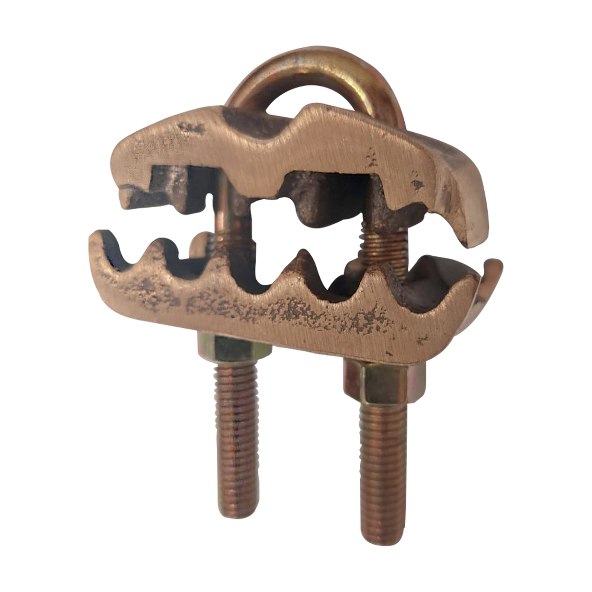 Conector para 3 Cables de Cobre (4 – 2/0 AWG) a Tubo o Varilla (5/8 in – 3/4 in).