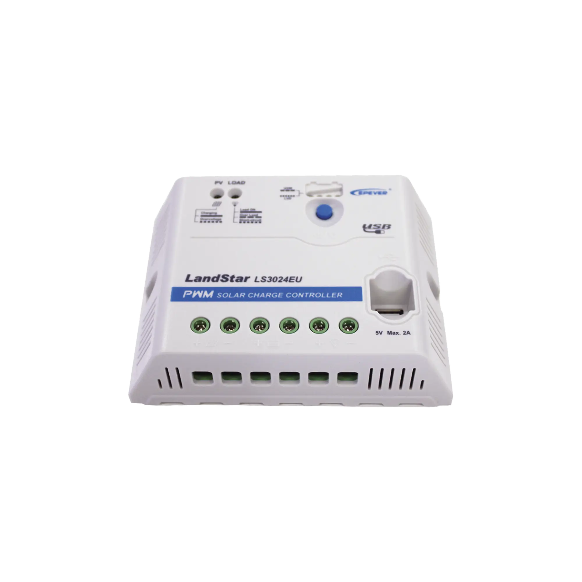 Controlador Solar PWM 12/24 V 30 A, Salida USB