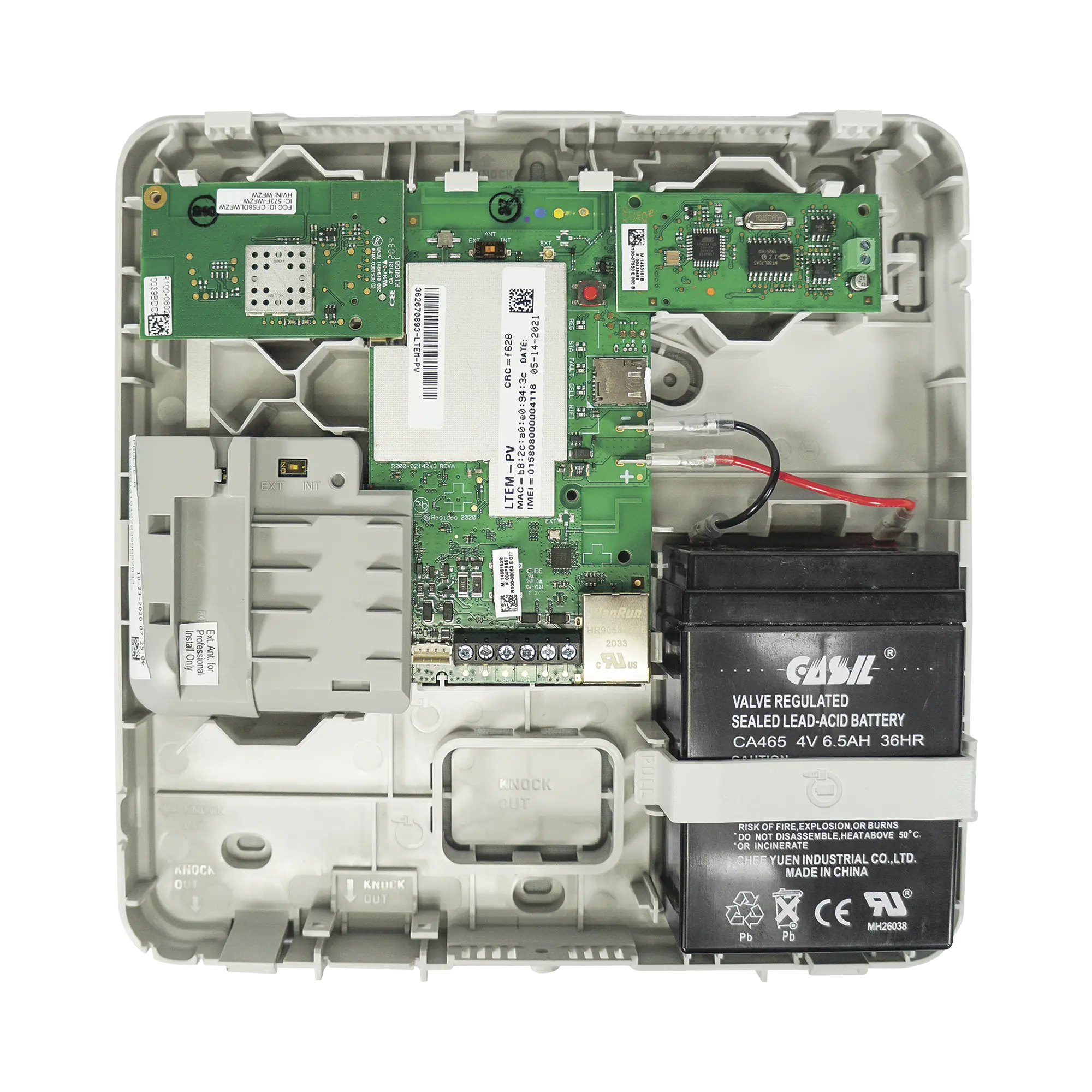 Comunicador Dual, GSM y Ethernet compatible con paneles Honeywell Home Resideo, DSC e Interlogix