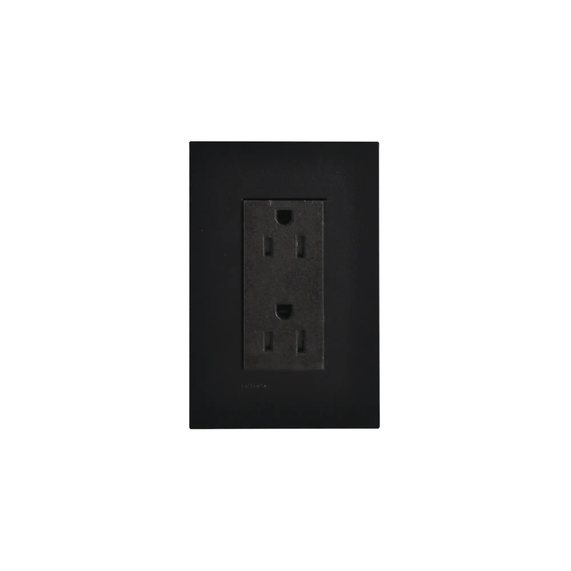 Tomacorriente, receptaculo, color negro, 15A.
