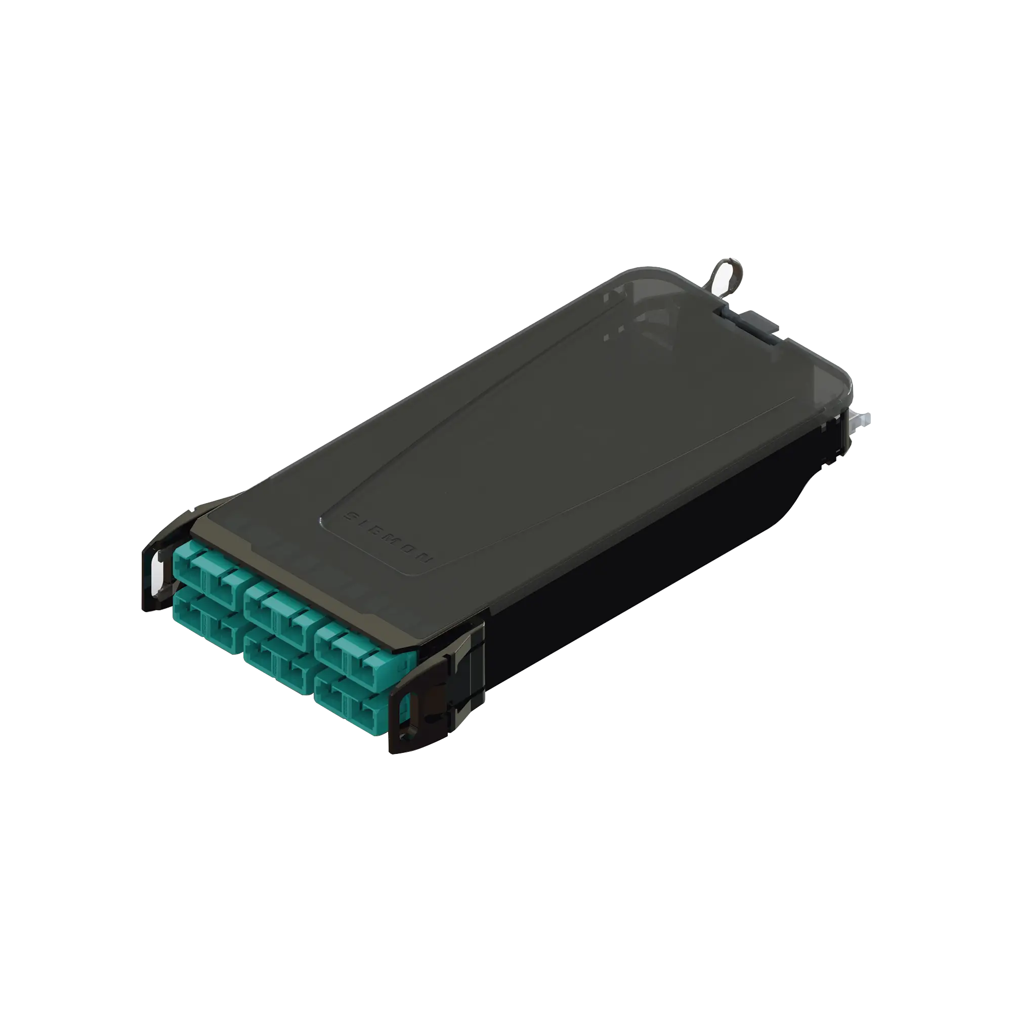 Cassette para empalme (Fusión) LightVerse, Hasta 12 fibras, Conectores SC/UPC «Shuttered», para fibra Multimodo OM3, 900um, 1 metro
