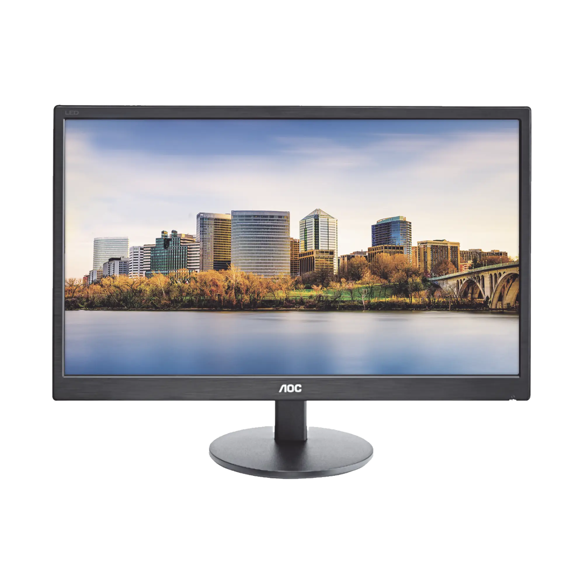 Monitor LED de 24″, Resolución 1920 x 1080 Pixeles con Entradas de Video VGA/HDMI. Panel MVA y Altavoces Integrados. Compatible VESA