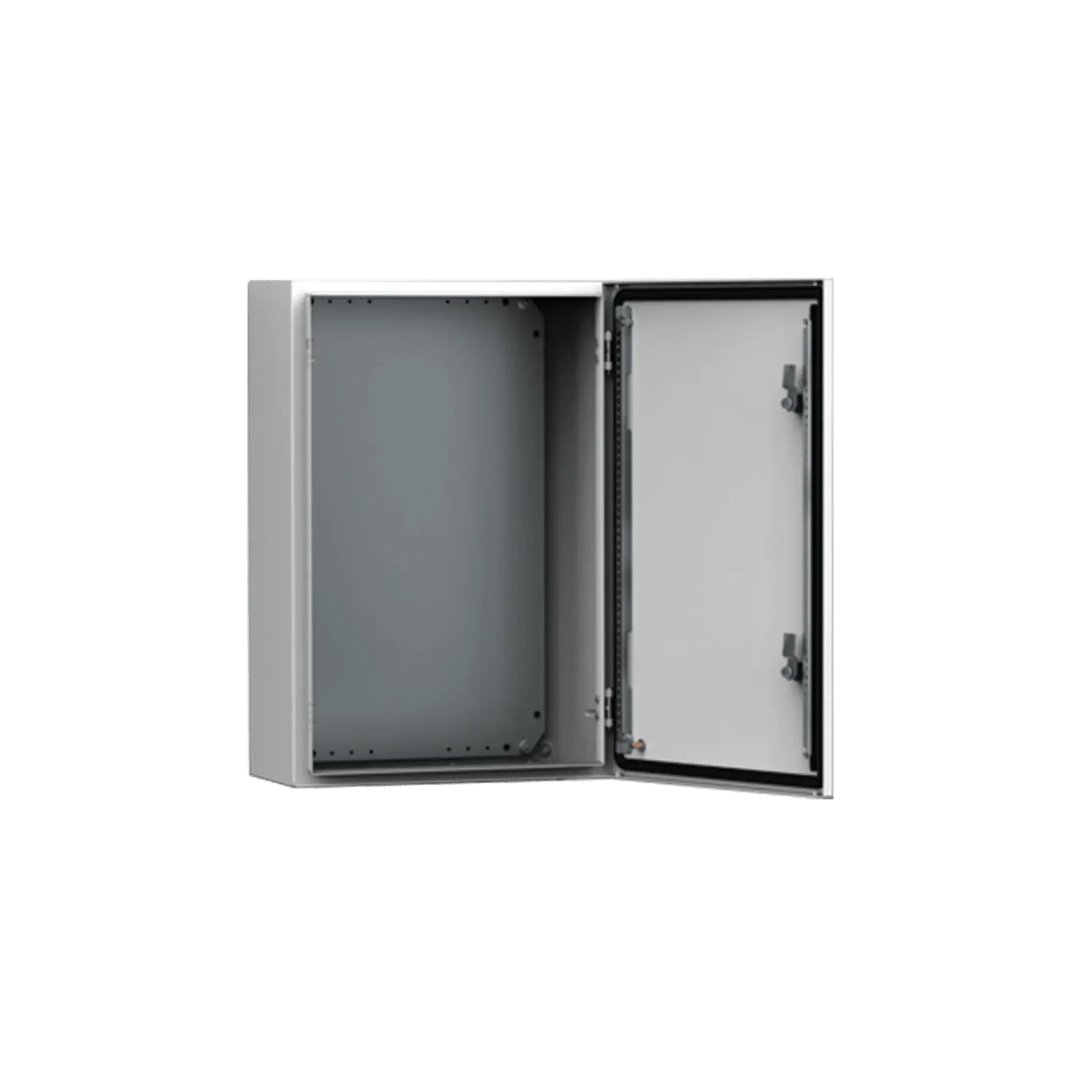 Gabinete de Uso Exterior NEMA 4/12; IP66; IK10, 600 x 400 x 240 mm, De Acero, Color Gris Claro