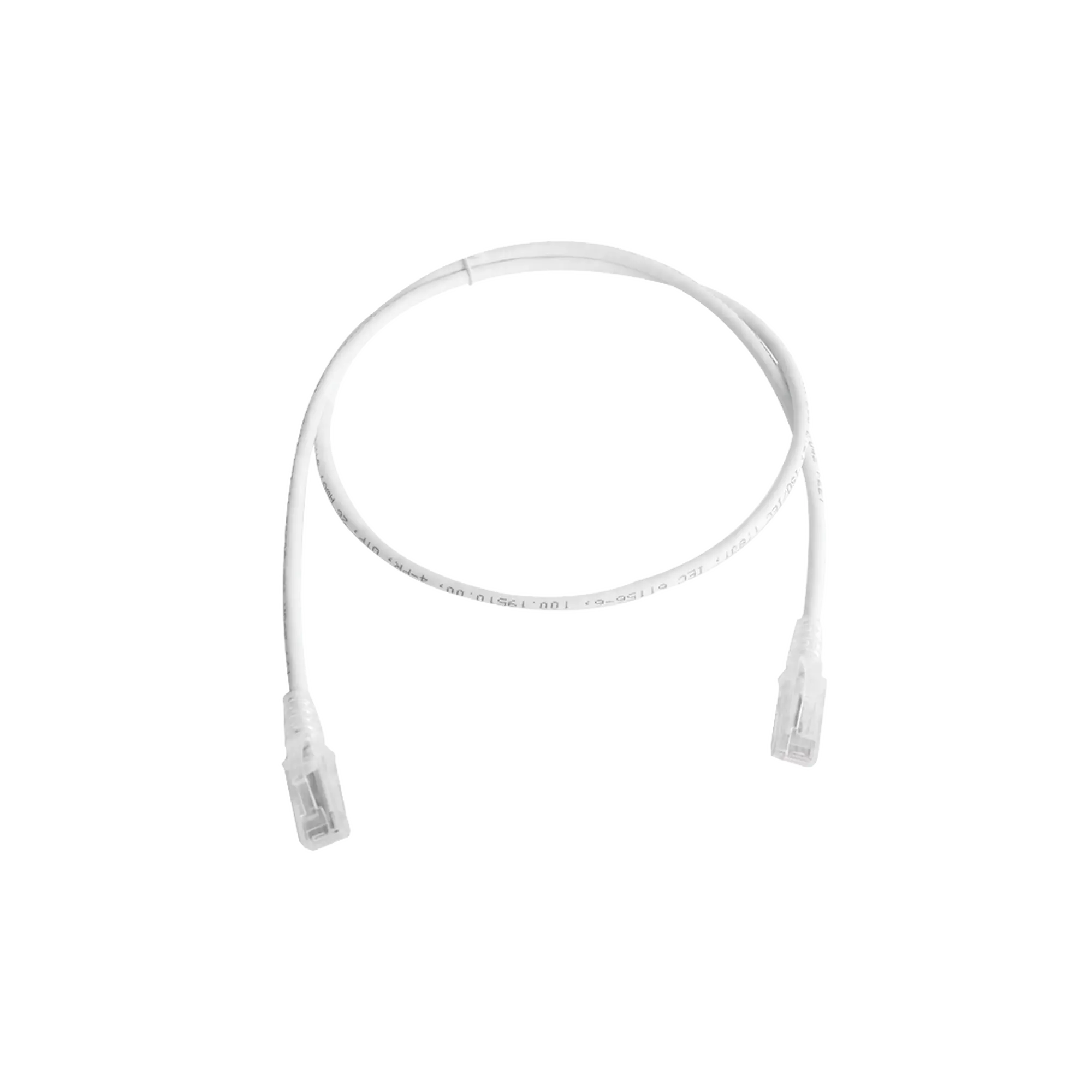 Patch Cord MC5 Modular Cat5e UTP, CM/LS0H, 3ft, Color Blanco, Versión Bulk (Sin Empaque Individual)