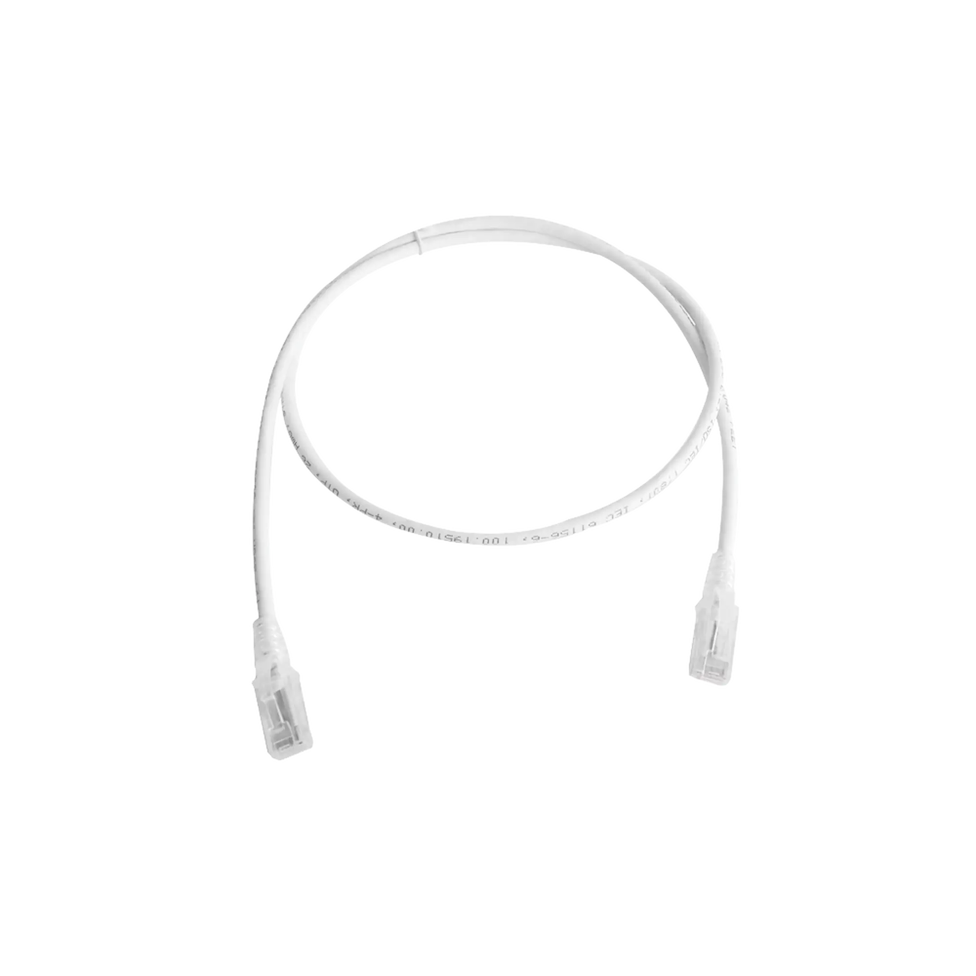 Patch Cord MC5 Modular Cat5e UTP, CM/LS0H, 5ft, Color Blanco, Versión Bulk (Sin Empaque Individual)