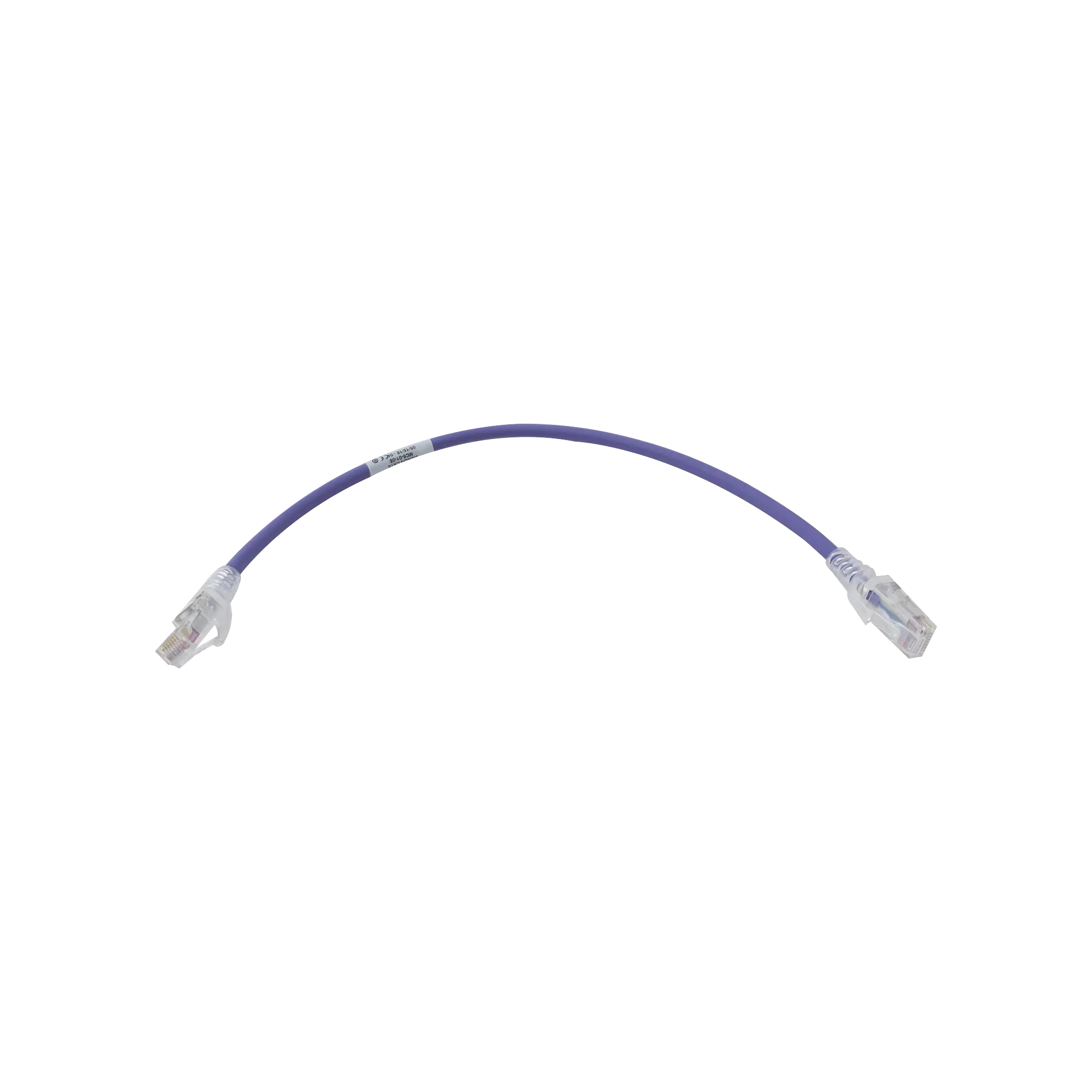 Patch Cord MC6 Modular Cat6 UTP, CM/LS0H, 1ft, Color Violeta