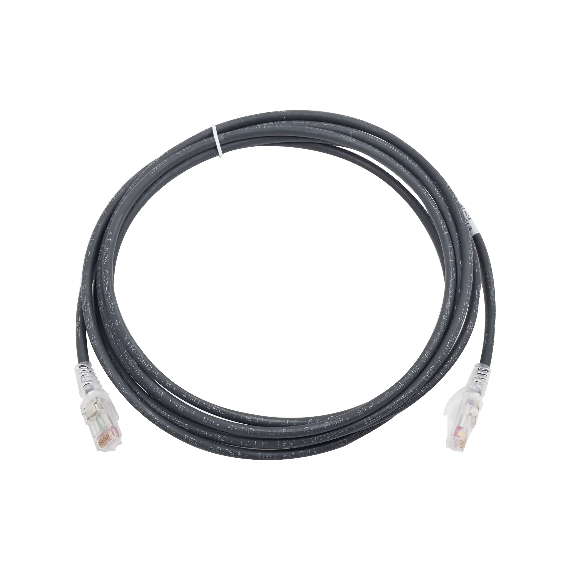 Patch Cord MC6 Modular Cat6 UTP, CM/LS0H, 7ft, Color Negro