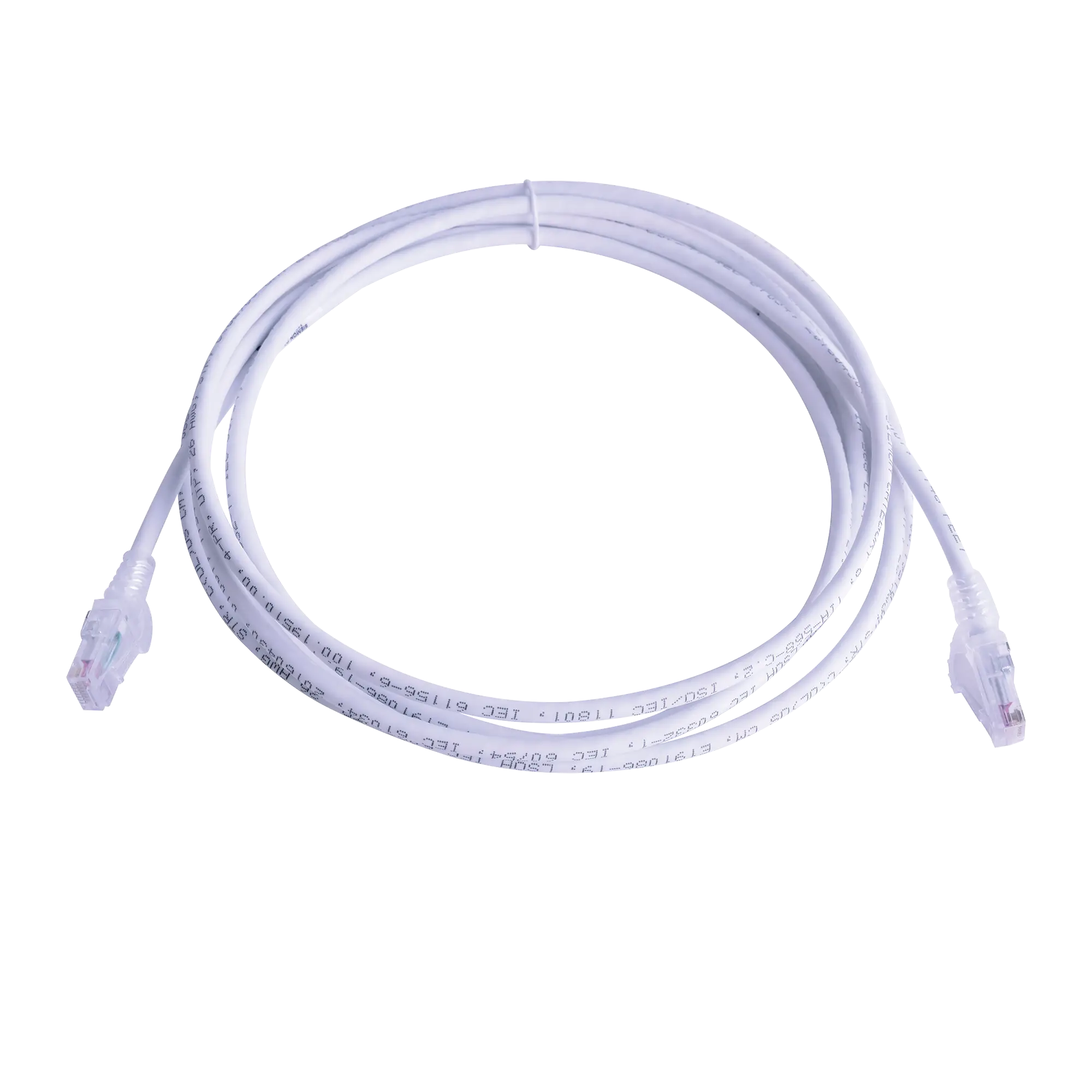 Patch Cord MC6 Modular Cat6 UTP, CM/LS0H, 50ft, Color Blanco