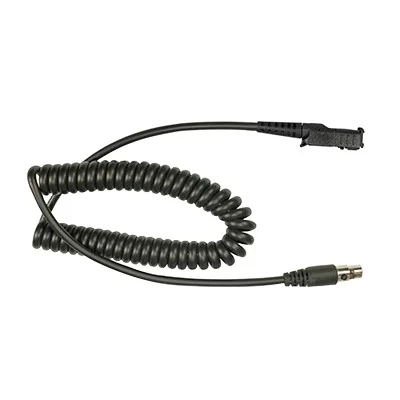 Cable resistente al fuego (UL-914), para auricular HDS-EMB con atenuación de ruido para radios Motorola MOTOTRBO™ SLIM DP2400, DP2600, XPR3300, XPR3500, DP3441.