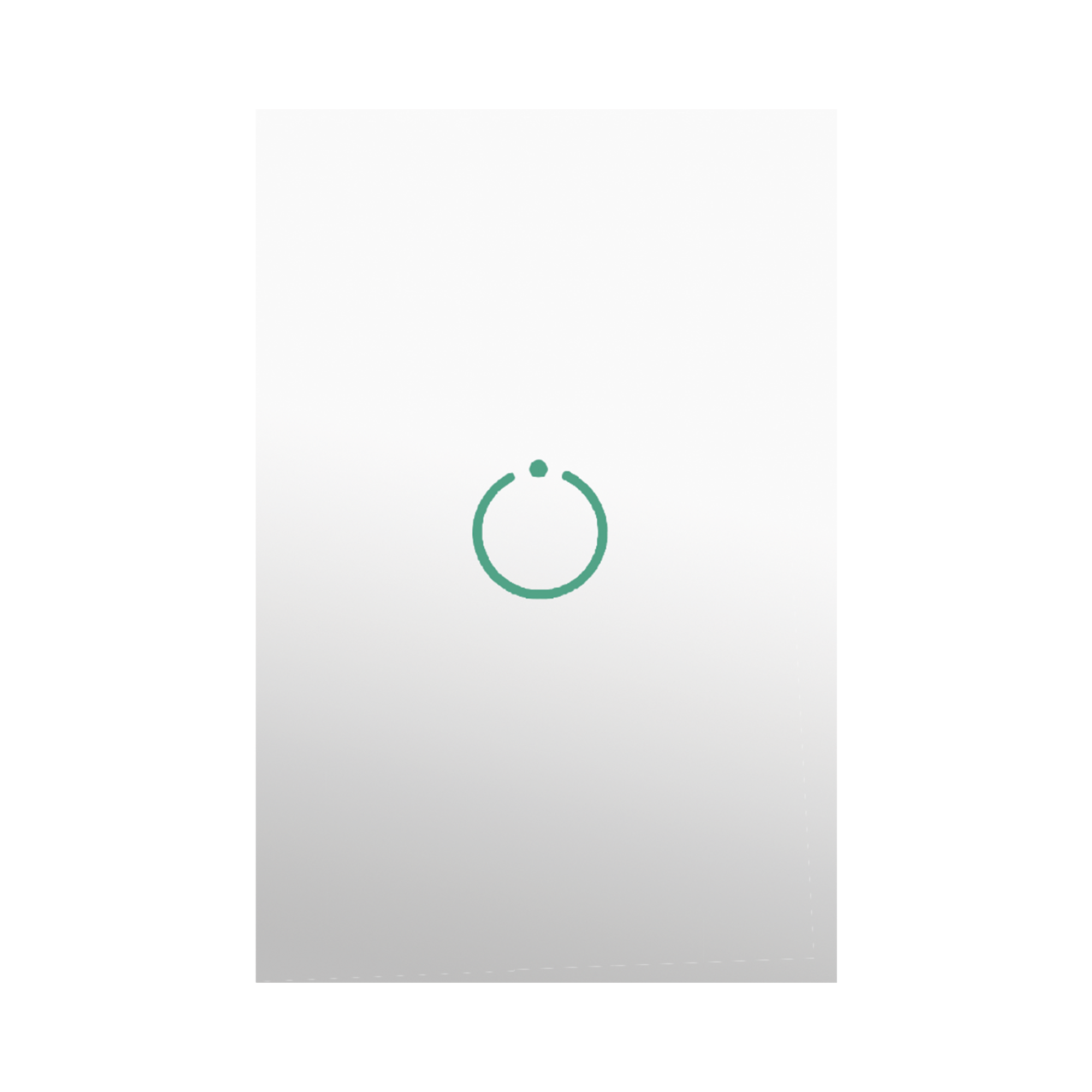(ZWAVE) Interruptor On/Off panel táctil touch inalámbrico Zwave Plus 1 boton. Compatible con Hubitat HC8, Álula  M2M, otro