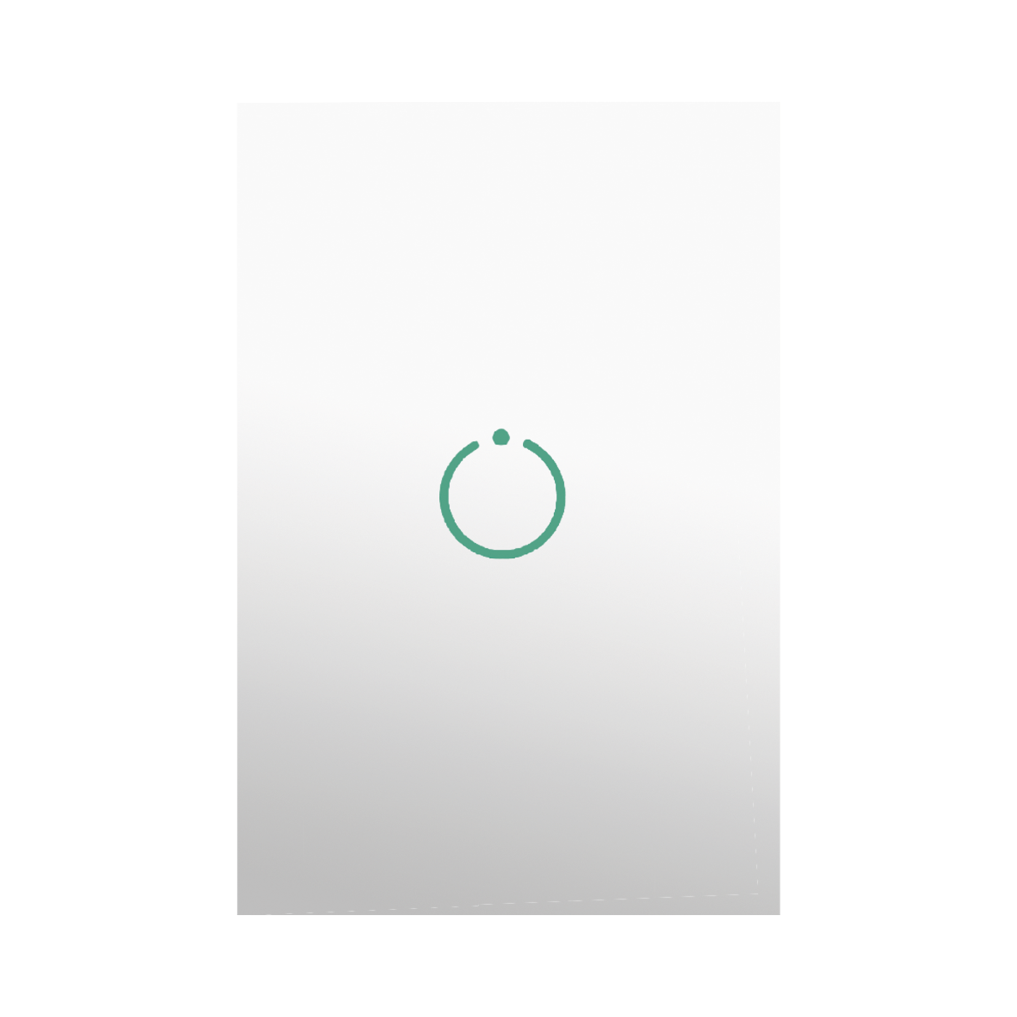 (ZWAVE) Interruptor On/Off panel táctil touch inalámbrico Zwave Plus 1 boton. No requiere cable neutro, Compatible con Hubitat HC8, Álula  M2M, otros