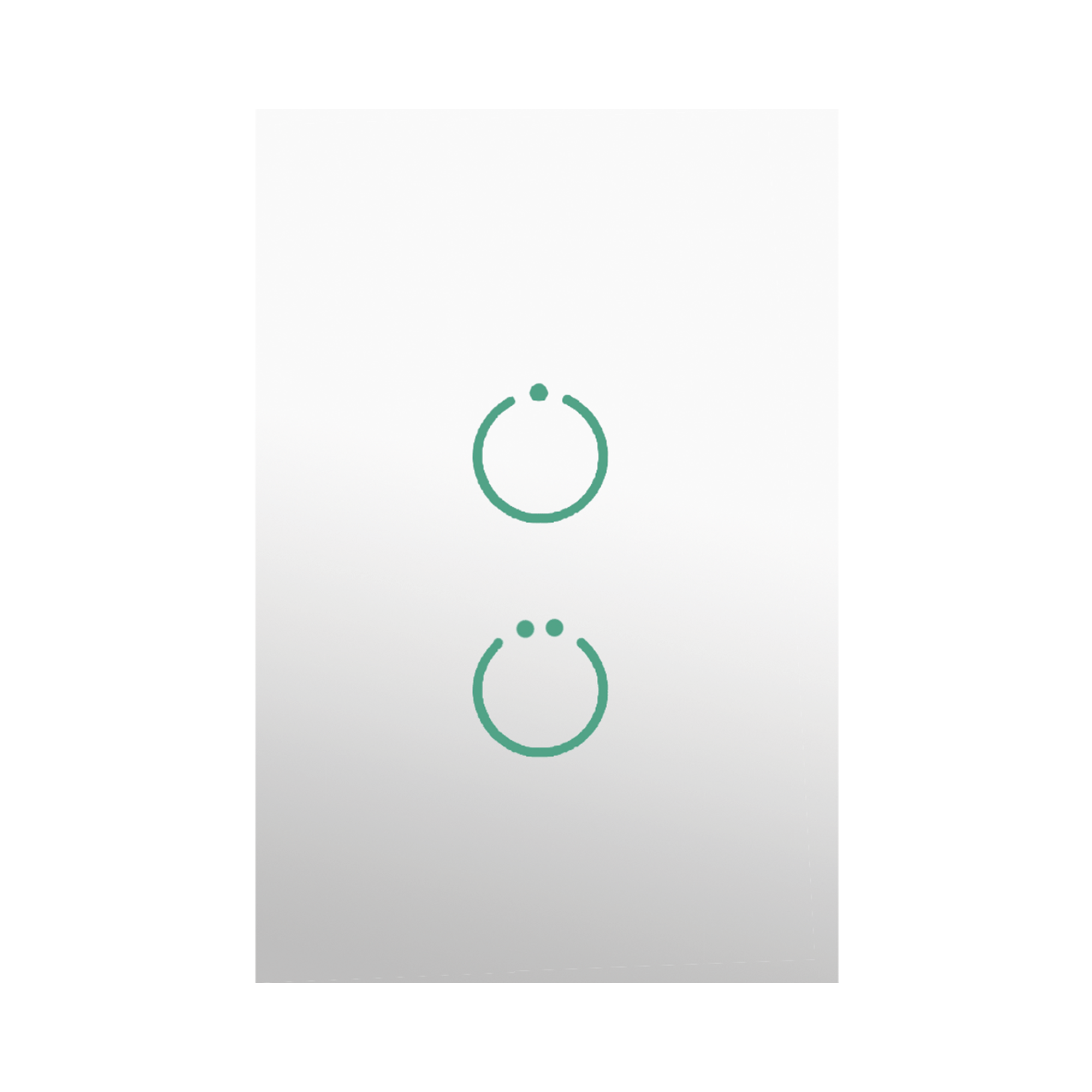 (ZWAVE) Interruptor On/Off panel táctil touch inalámbrico Zwave Plus 2 botones. No requiere cable neutro, Compatible con Hubitat HC8, Álula  M2M, otros