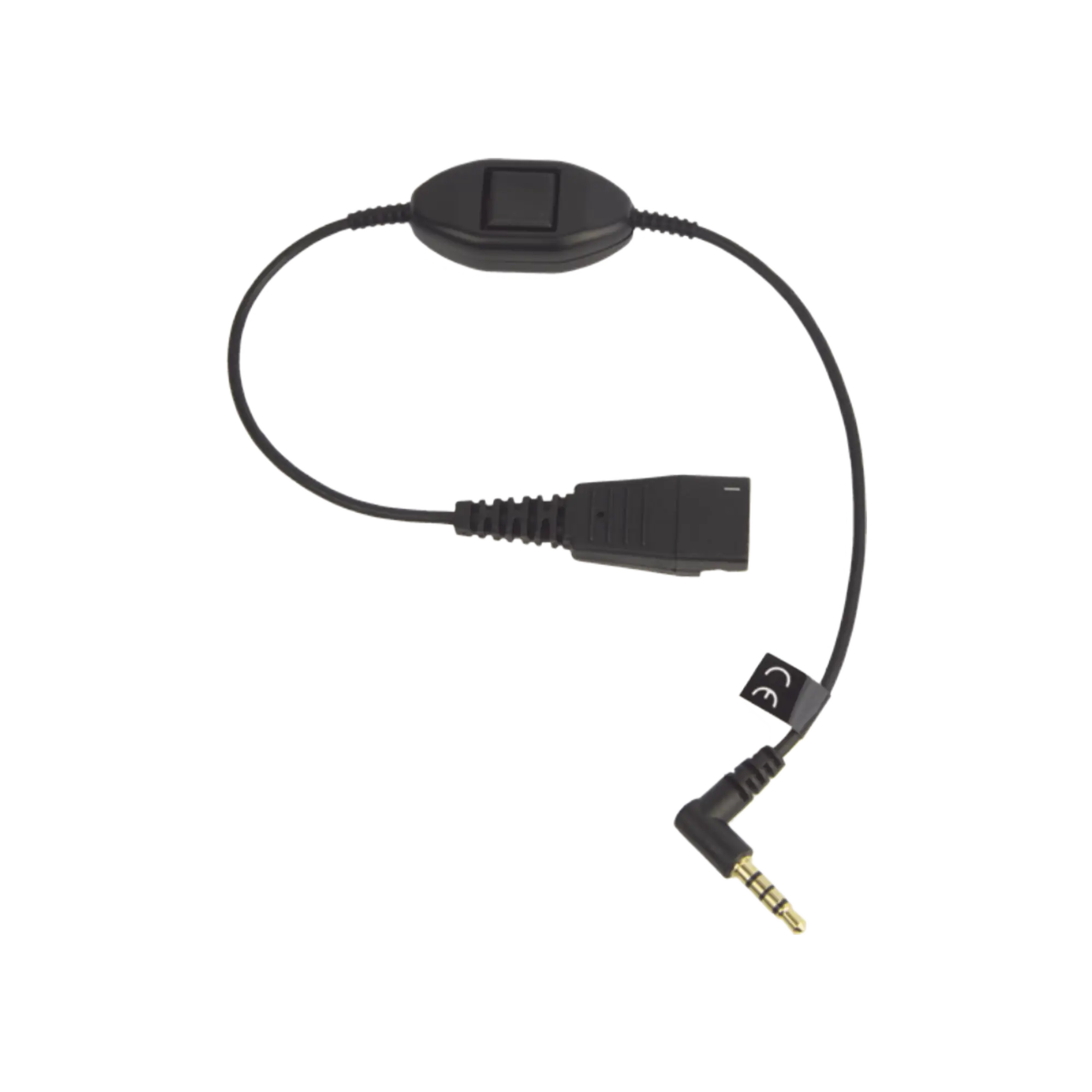 Jabra Cord QD a conector de 3.5 mm con Push-to-Talk para teléfonos celulares smartphones (8800-00-103)
