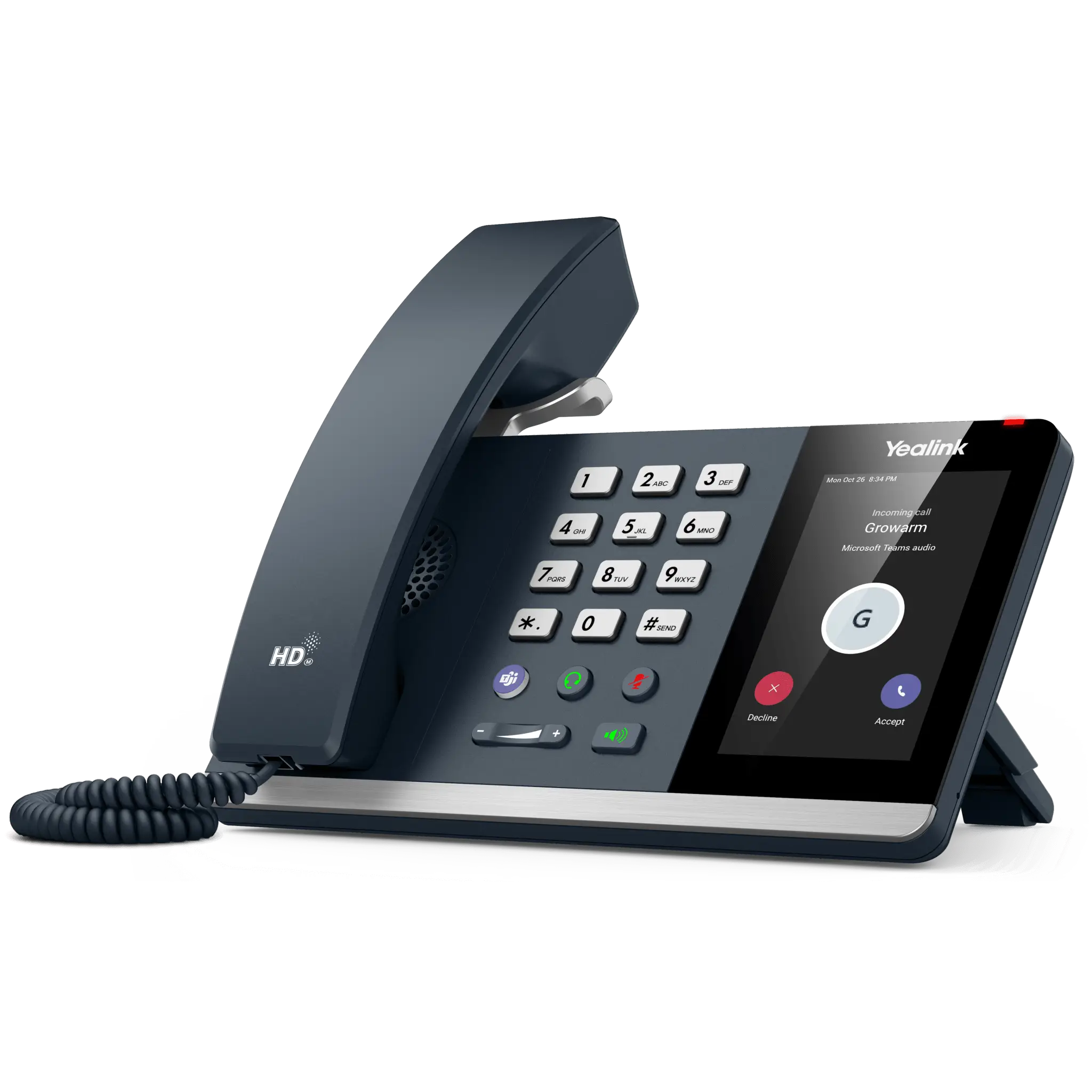 Teléfono IP Yealink MP54 Compacto con Android 12 y Certificación Microsoft Teams