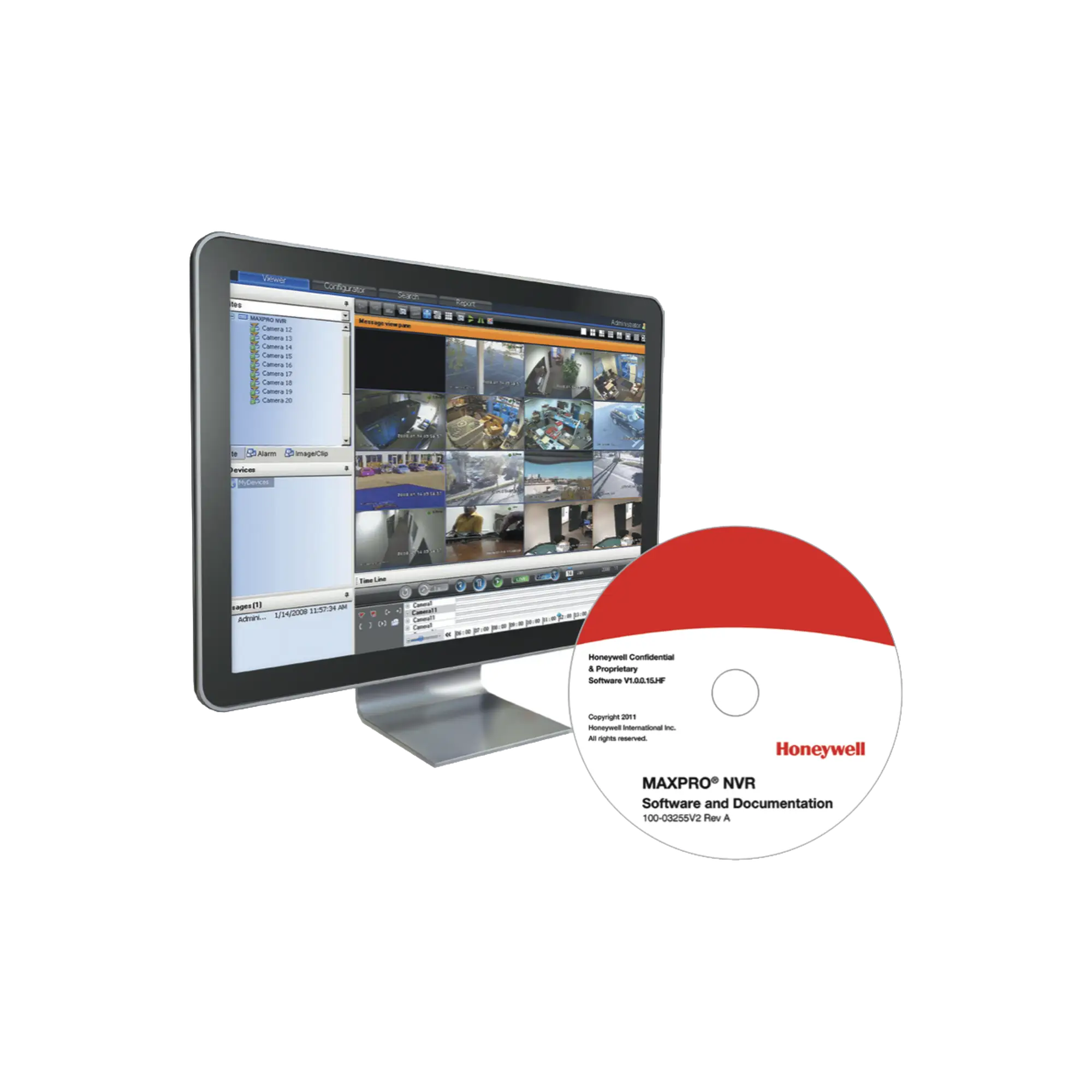Software MAXPRO NVR / Licencia Base + 8 Canales