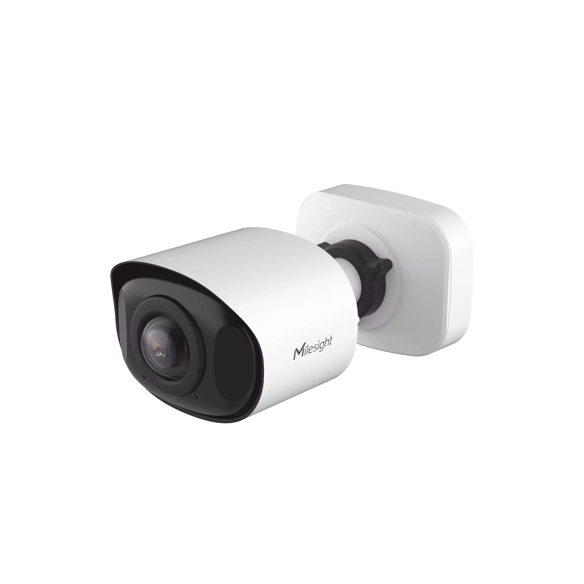 Cámara Bullet de Red Mini Panorámica 180° AI / 4K / Super WDR 120dB / Micrófono Integrado / IP67-IK10 / Soporte PoE / Almacenamiento 1TB / Analítica IA VCA 8 Modos