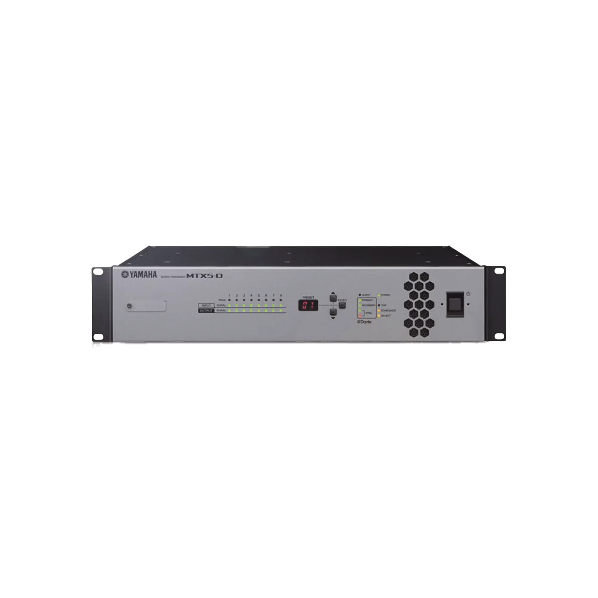 Procesador Matricial de Audio | DSP | 34 Entradas (entre digital y análogas) x 16 Salidas | Ideal para Instalaciones Comerciales | Interfaz Dante